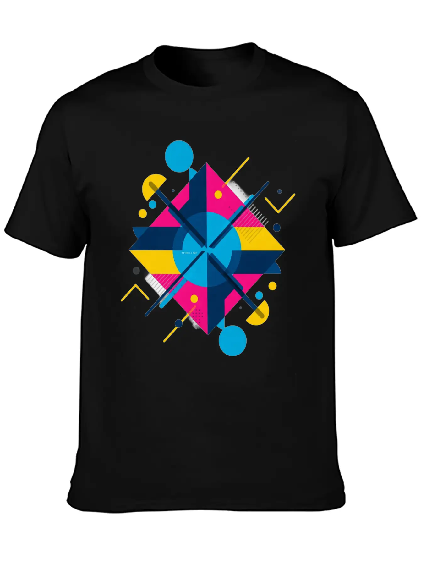 Modern Geometric Shapes Classic Cotton Tee – Unisex Comfort For Any Season