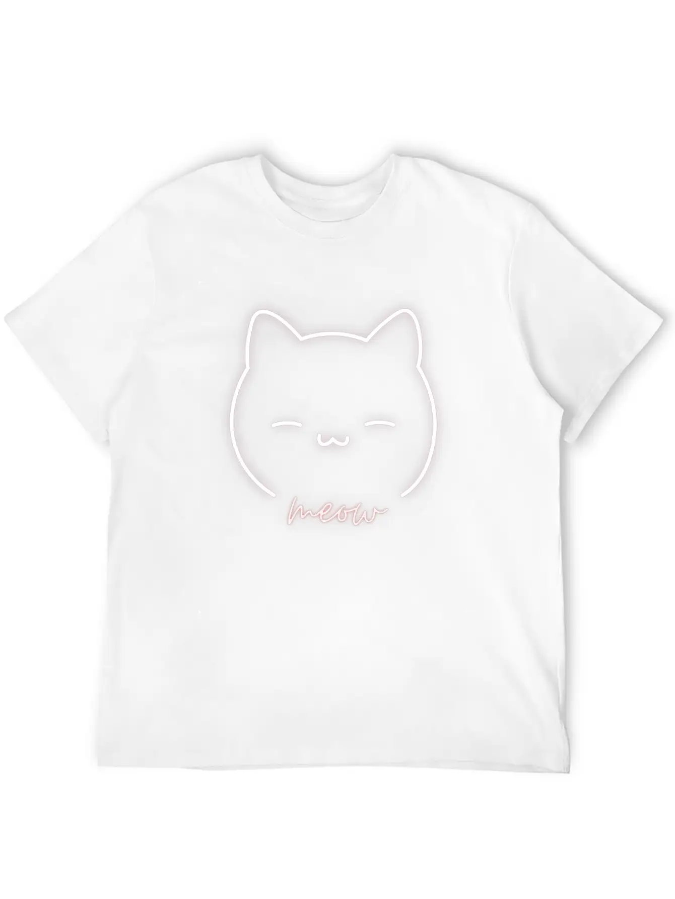 Modern Neon Kat Stylish Everyday T-Shirt – Unisex Basic Cotton Tee