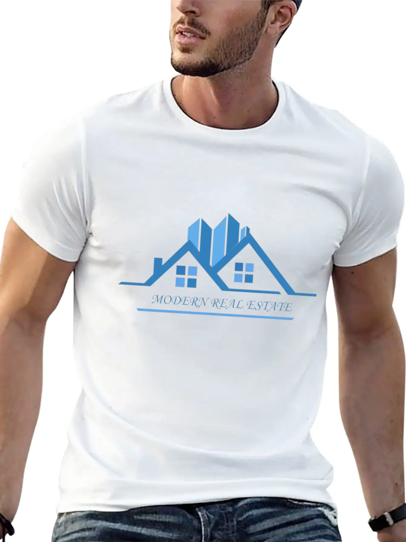 Modern Real Estate Lightweight Cotton T-Shirt – Daily Comfort Graphic Shirt