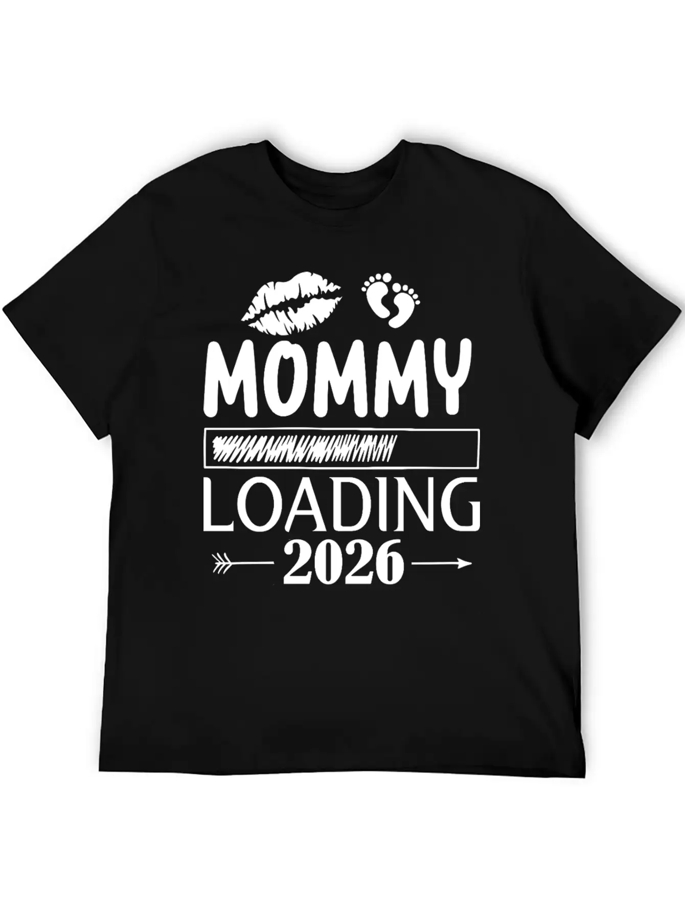 Mommy Loading 2026 New Baby Countdown Basic Graphic T-Shirt – Daily Comfort In Soft Cotton