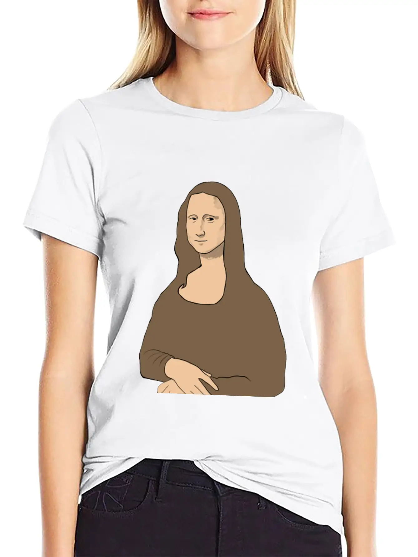 Mona Lisa Stylish Everyday T-Shirt – Unisex Basic Cotton Tee