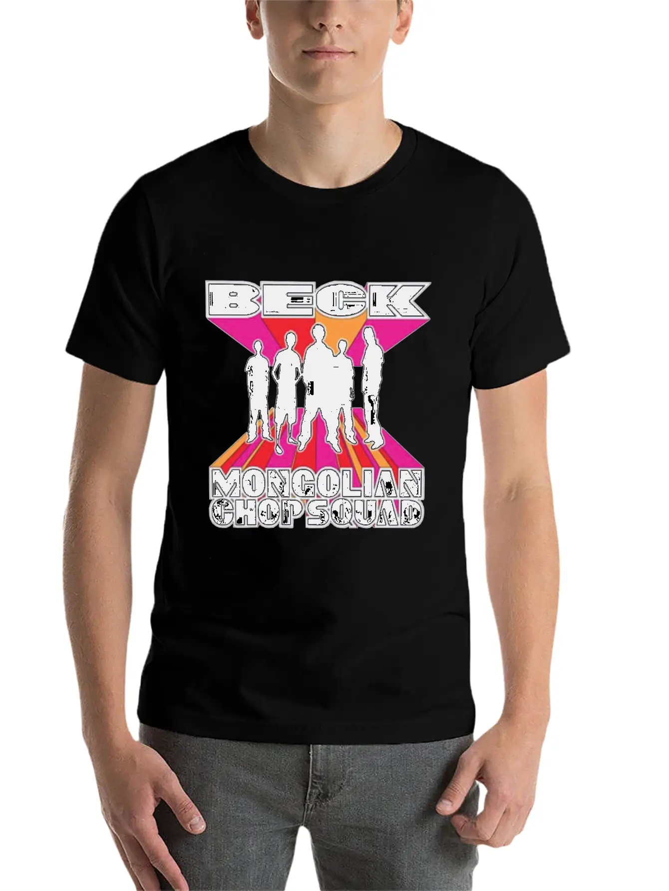 Mongolian Chop Squad Band Basic Graphic T-Shirt – Daily Comfort In Soft Cotton