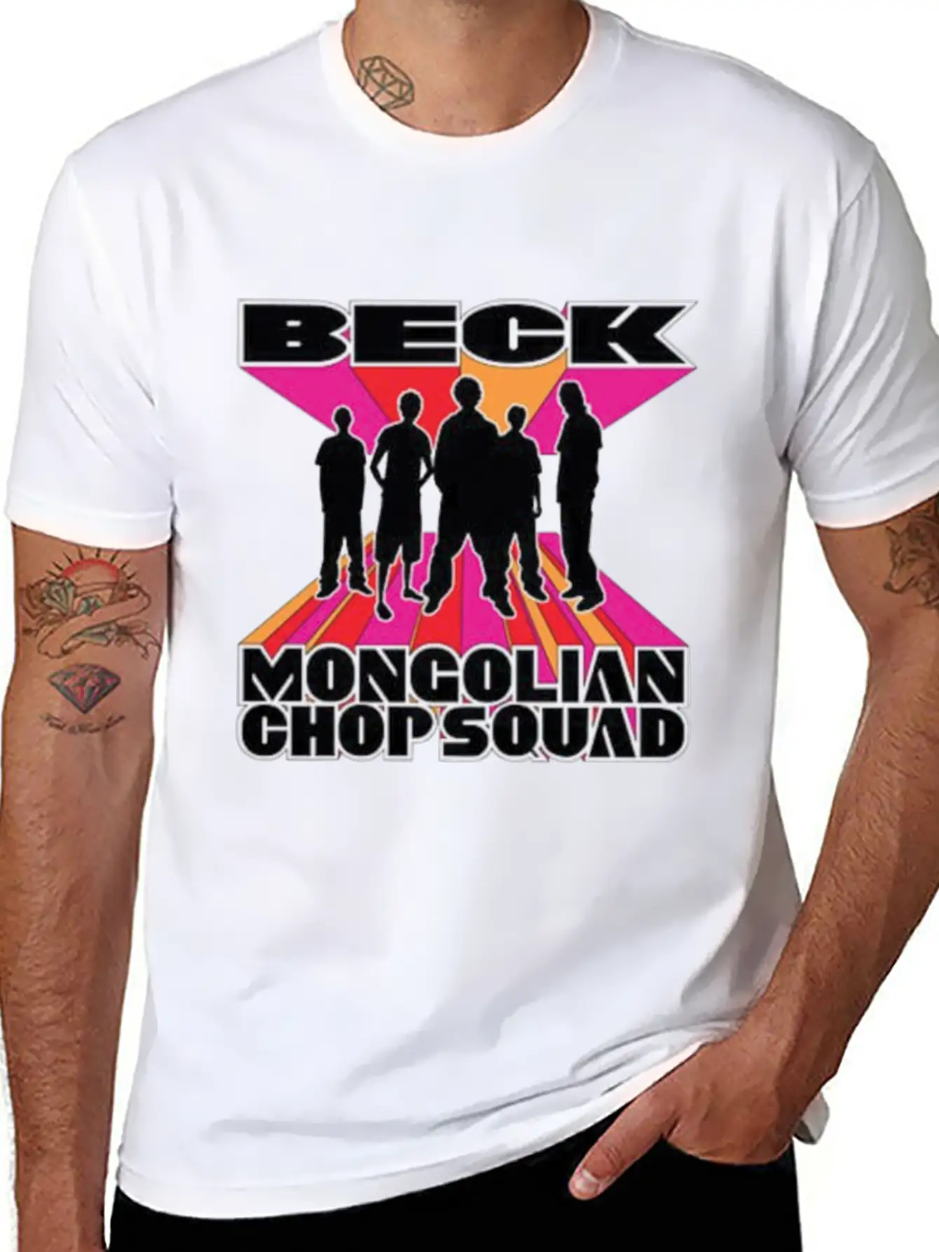 Mongolian Chop Squad Band Basic Graphic T-Shirt – Daily Comfort In Soft Cotton