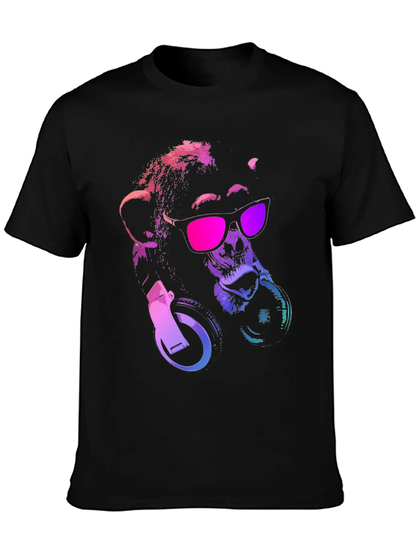 Monkey DJ Pink Unisex Cotton Tee – Relaxed Fit For Any Occasion