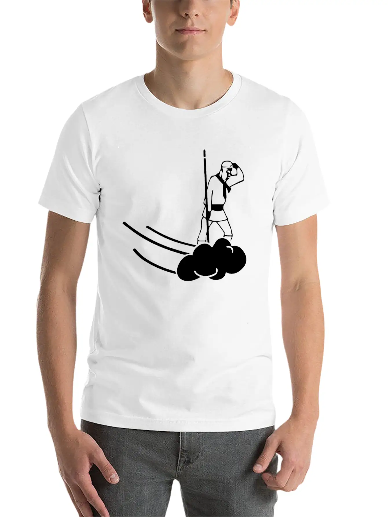 Monkey Pigsy Sandy Tripitaka Cloud Magic Basic Graphic T-Shirt – Daily Comfort In Soft Cotton