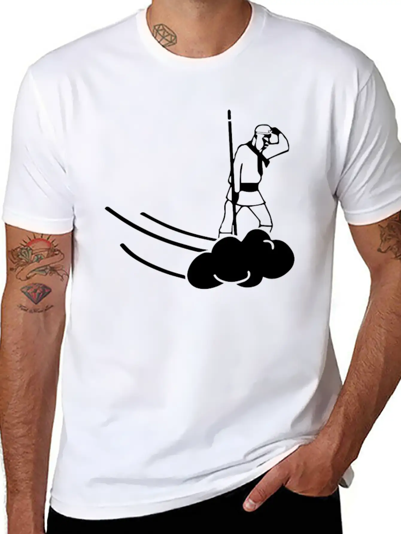 Monkey Pigsy Sandy Tripitaka Cloud Magic Basic Graphic T-Shirt – Daily Comfort In Soft Cotton