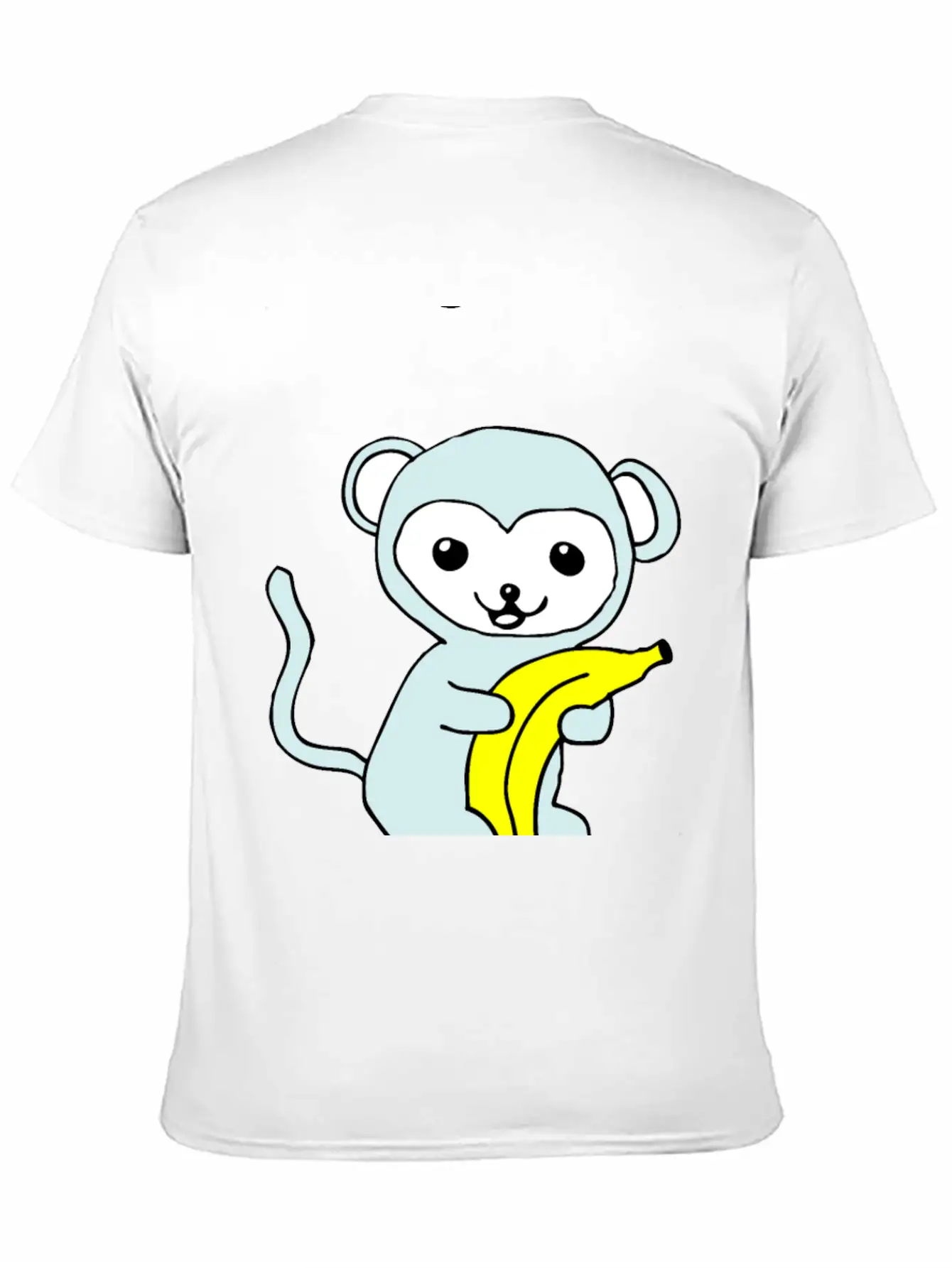 Monkey With Banana Stylish Everyday T-Shirt – Unisex Basic Cotton Tee