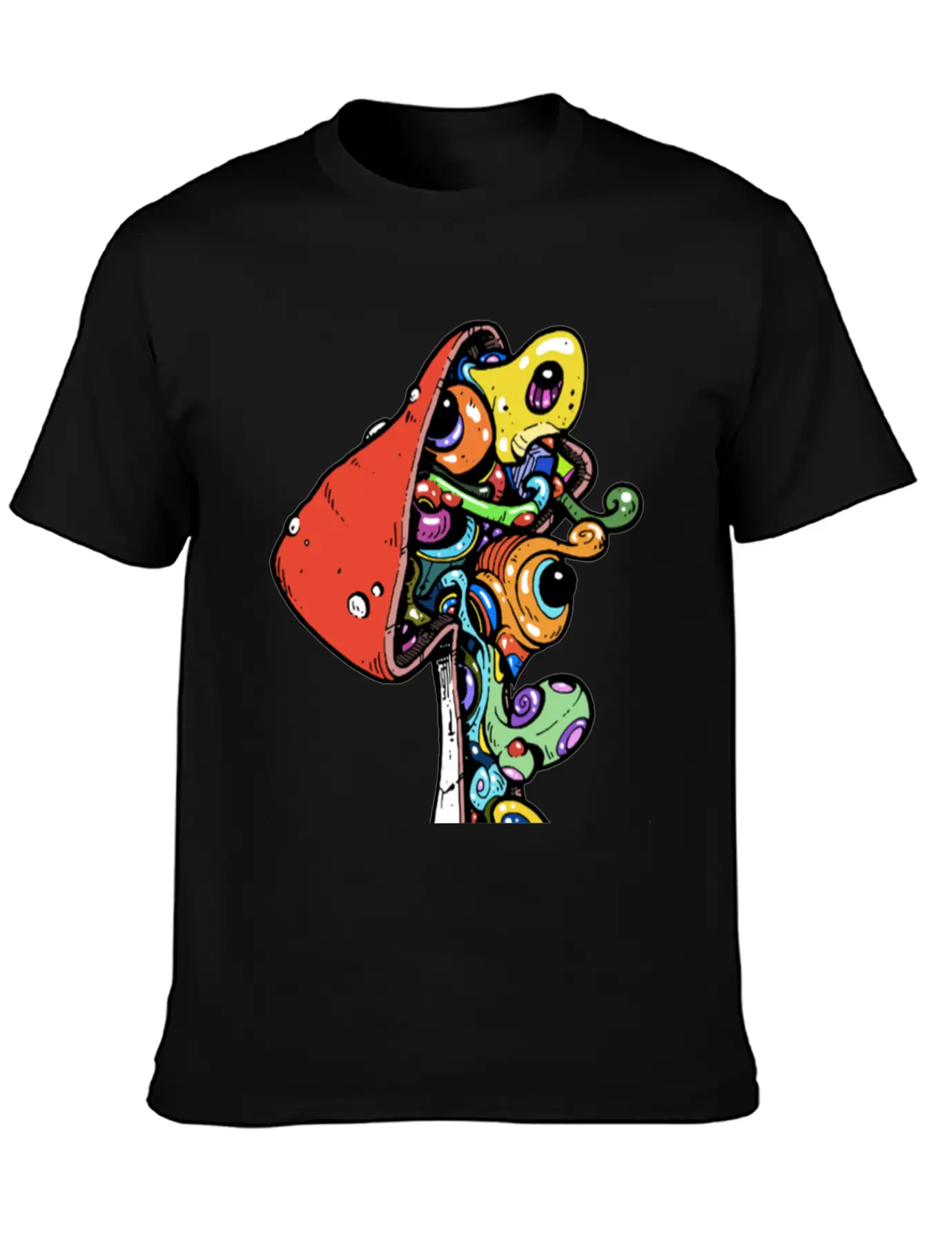 Monster Mushrooms Stylish Everyday T-Shirt – Unisex Basic Cotton Tee
