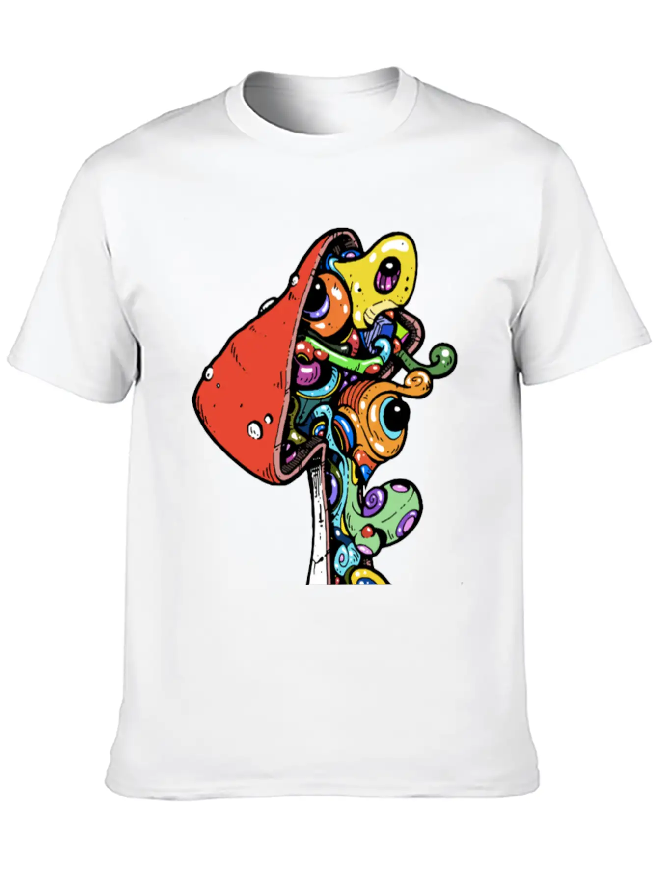 Monster Mushrooms Stylish Everyday T-Shirt – Unisex Basic Cotton Tee