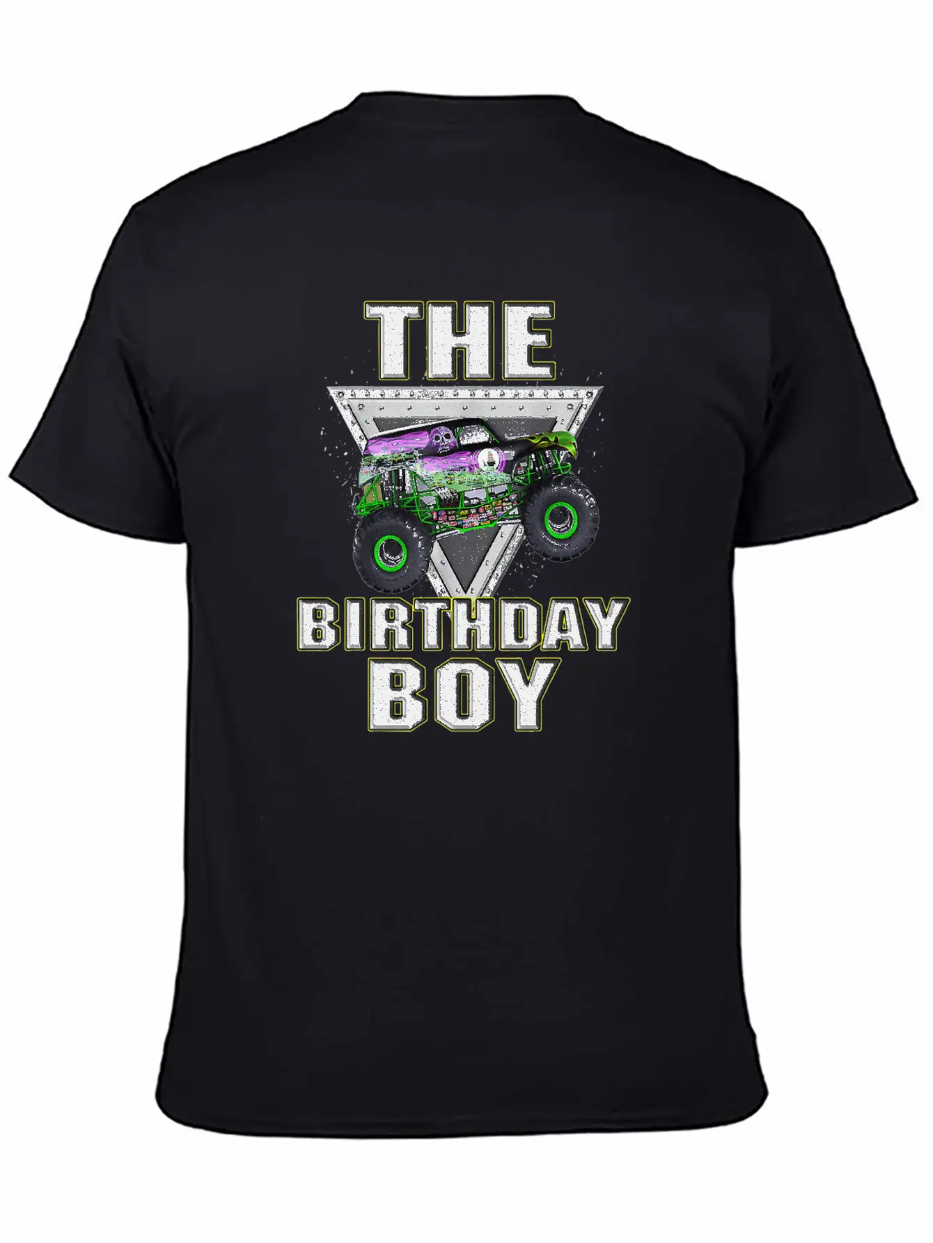 Monster Truck Birthday Boy Basic Graphic T-Shirt – Daily Comfort In Soft Cotton