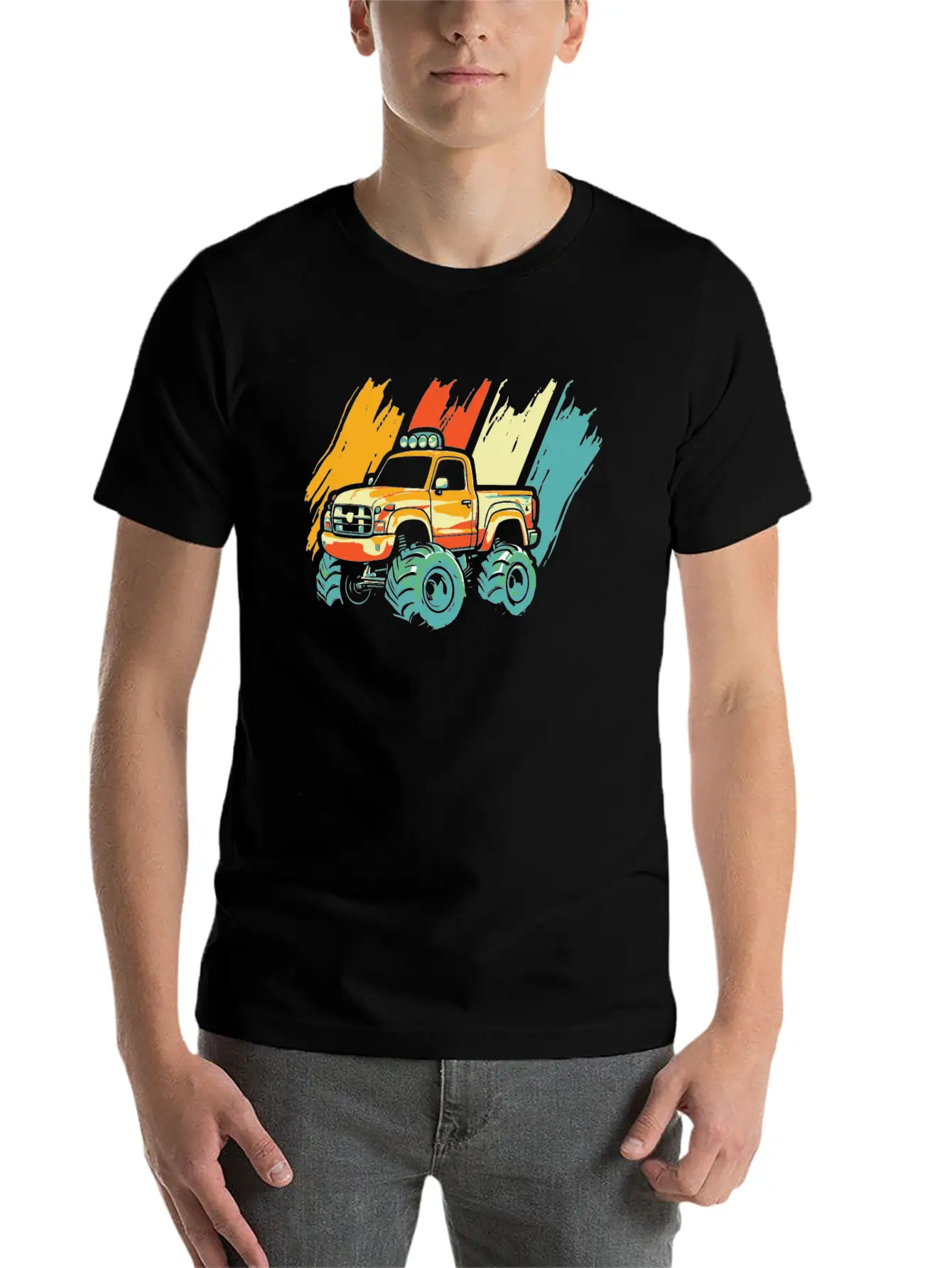 Monster Truck Relaxed Everyday Tee – Lightweight And Durable Cotton