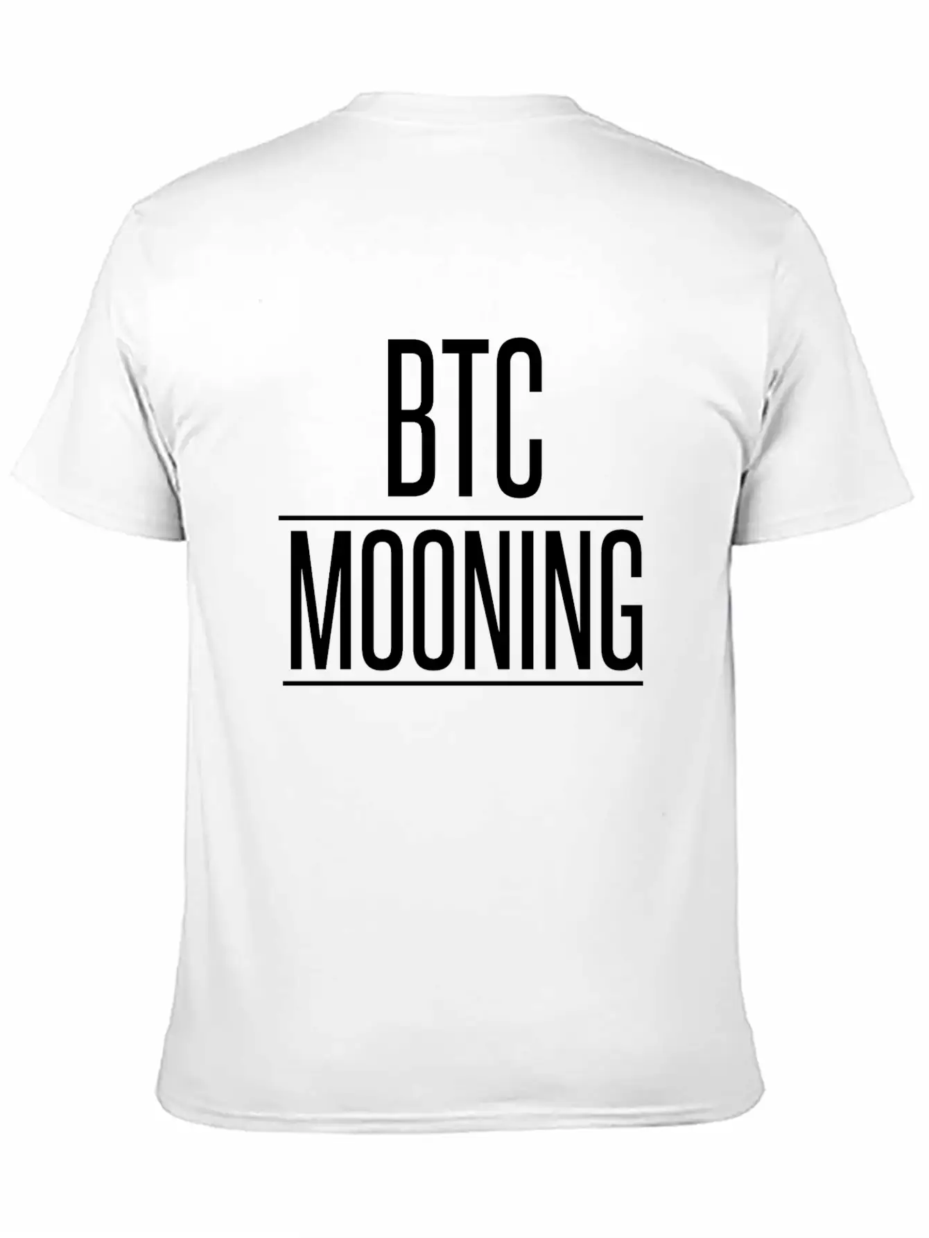 MOONING WHITE Stylish Everyday T-Shirt – Unisex Basic Cotton Tee