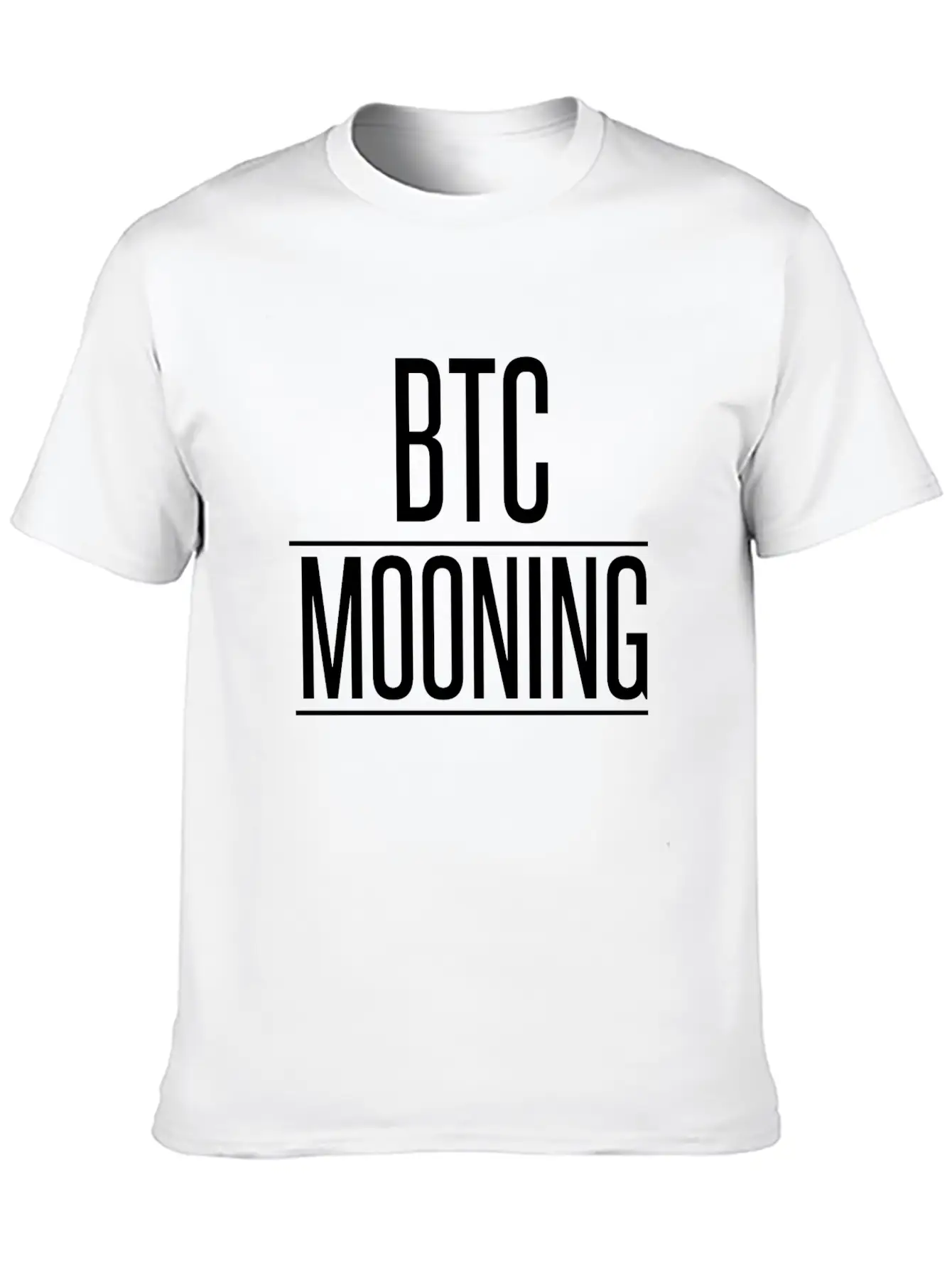 MOONING WHITE Stylish Everyday T-Shirt – Unisex Basic Cotton Tee