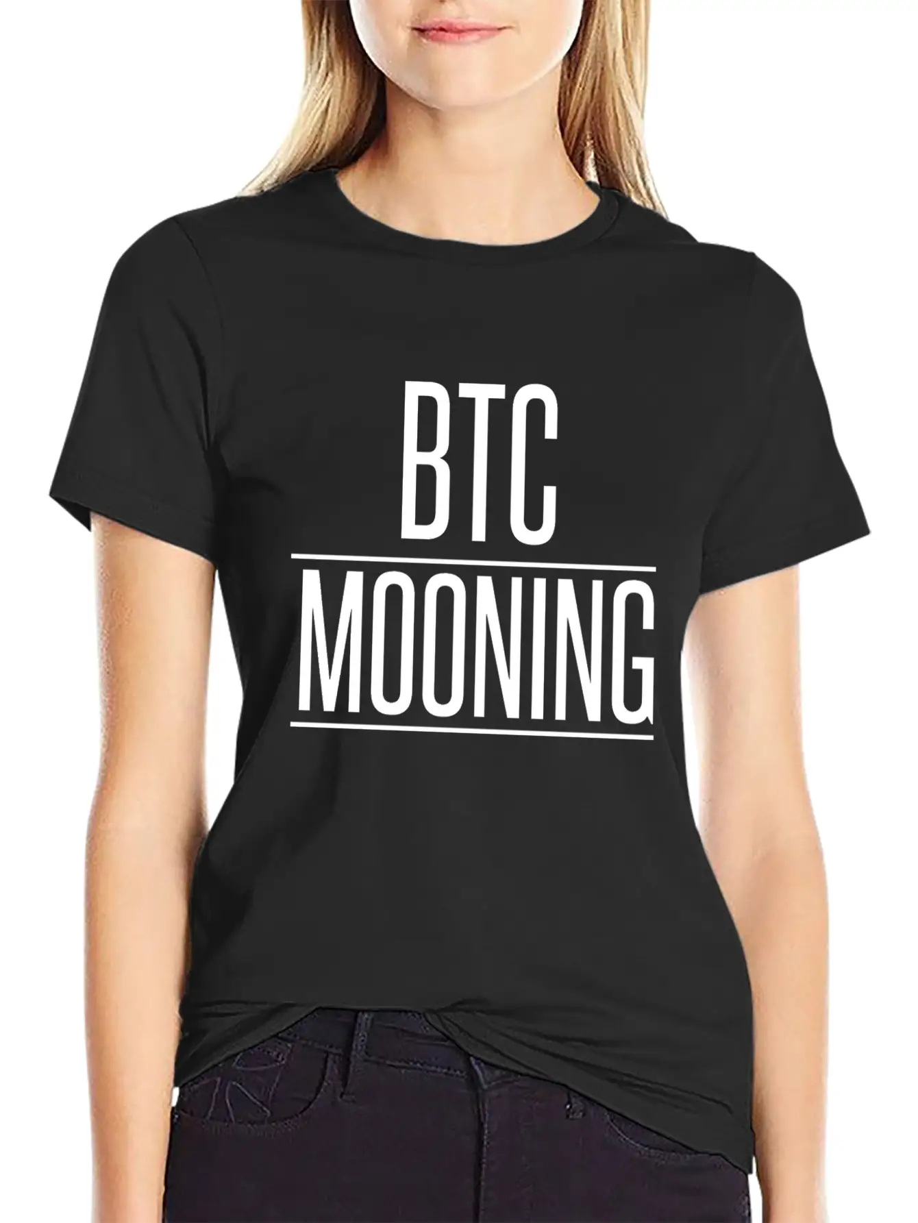 MOONING WHITE Stylish Everyday T-Shirt – Unisex Basic Cotton Tee