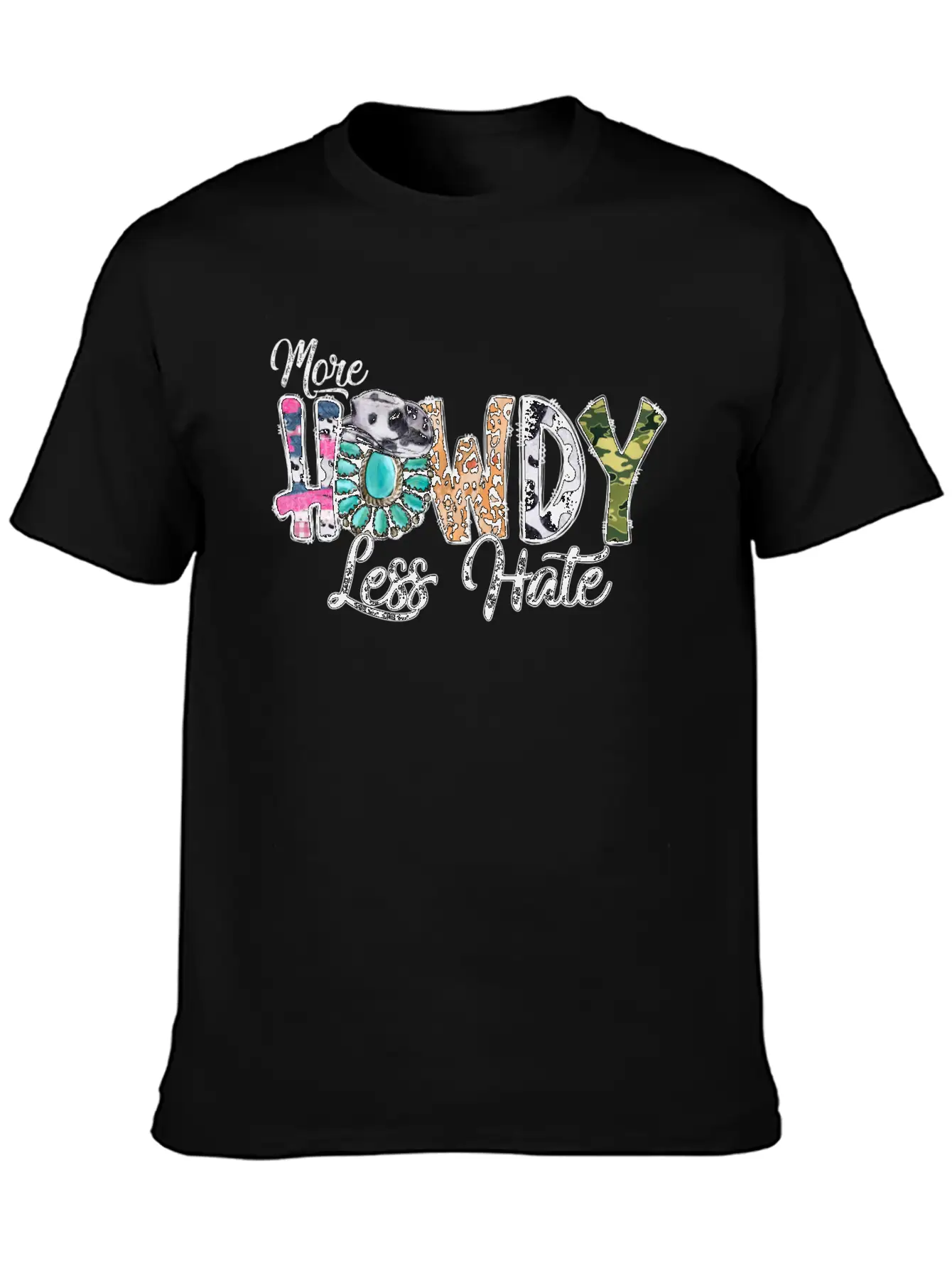 More Howdy Less Hate Casual Graphic T-Shirt – Simple And Comfortable Daily Wear