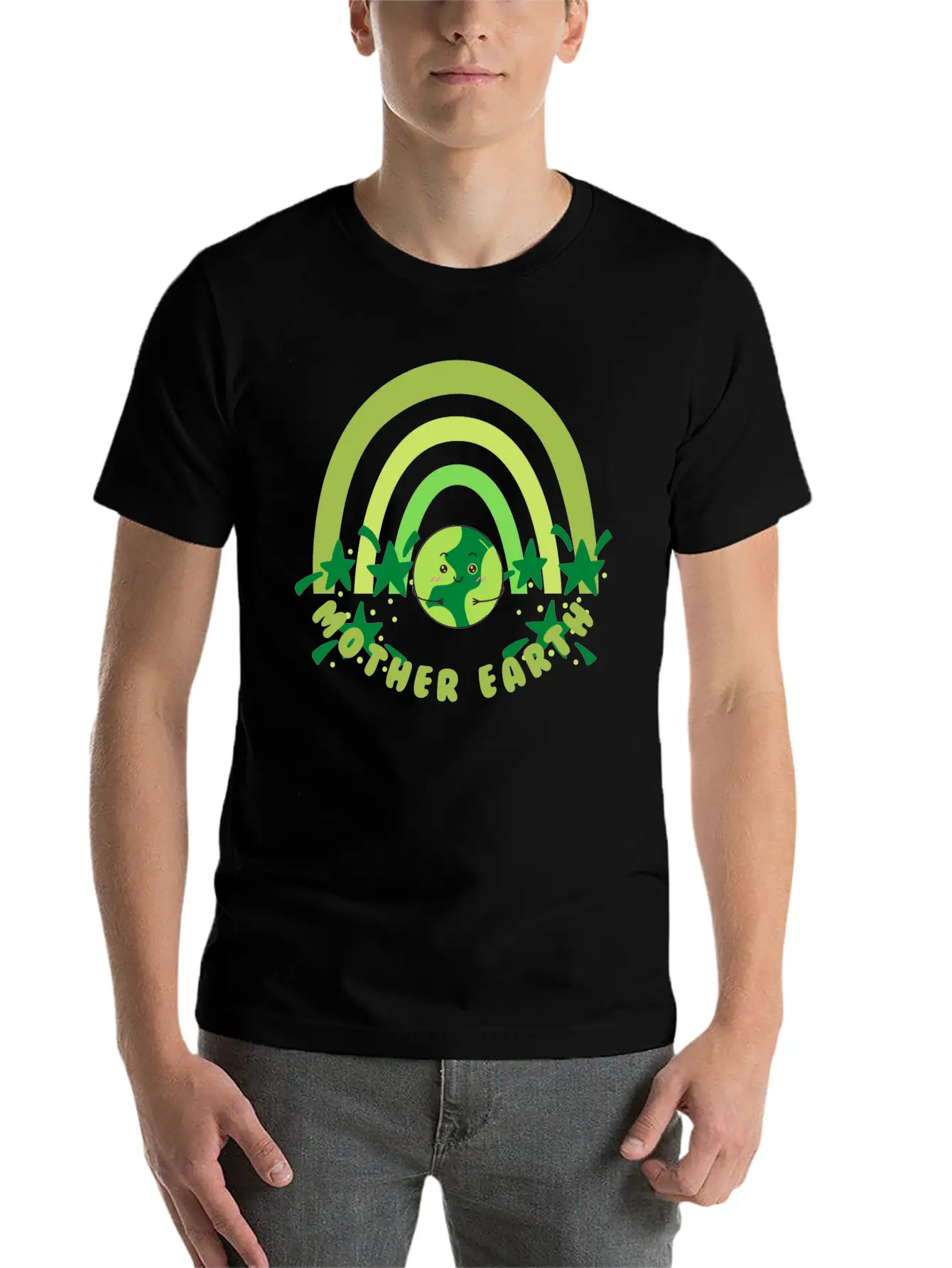 Mother Earth -green Earth- Earth Day Stylish Everyday T-Shirt – Unisex Basic Cotton Tee