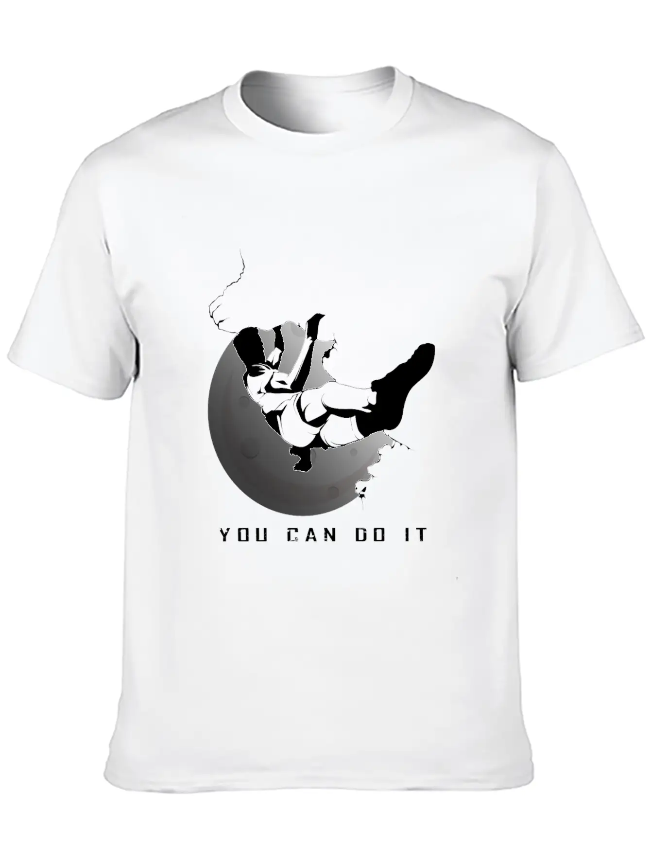 Motivation For Climbing Basic Graphic T-Shirt – Daily Comfort In Soft Cotton