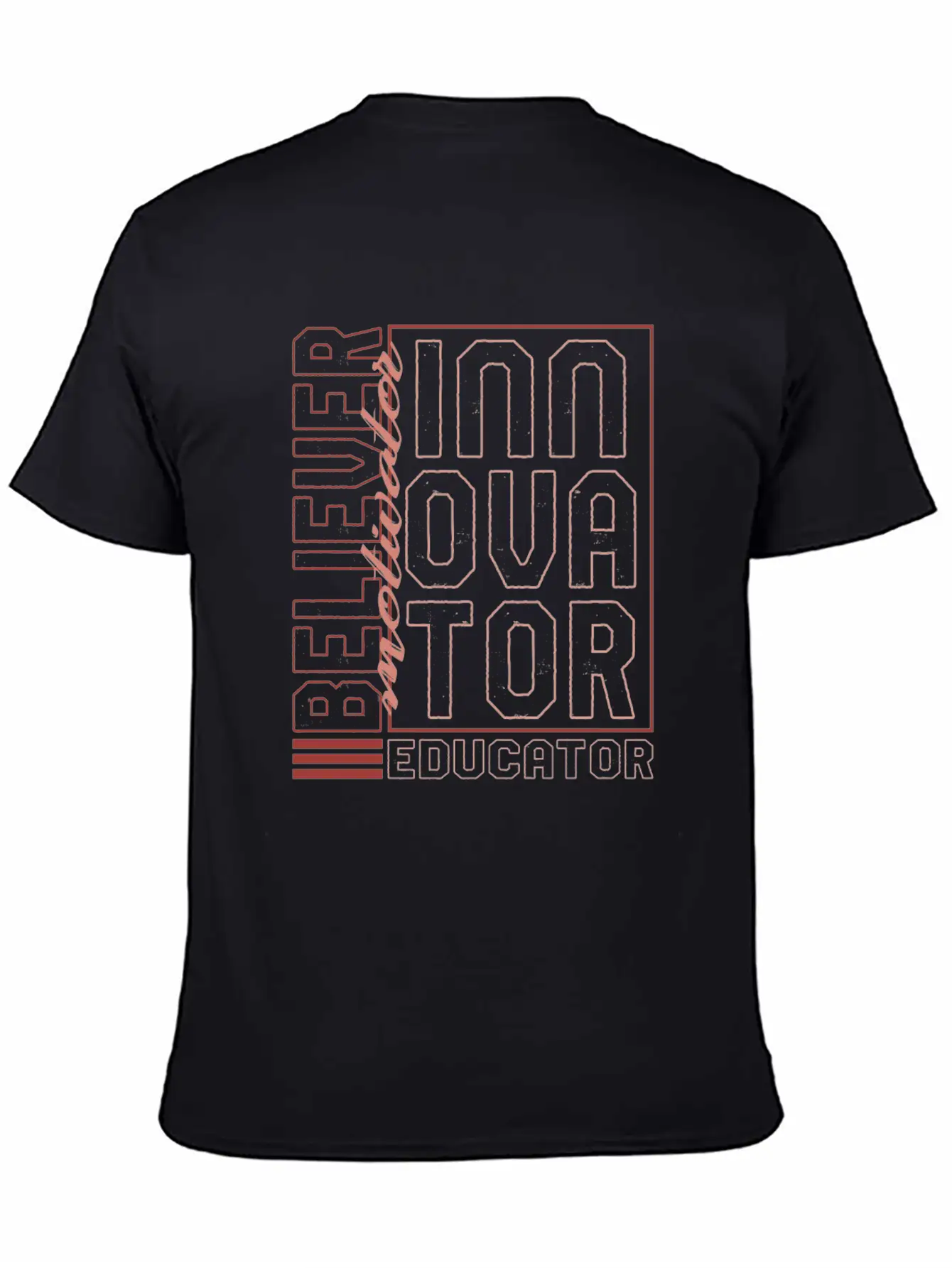 Motivator Shirt, Believer Motivator Innovator Stylish Everyday T-Shirt – Unisex Basic Cotton Tee