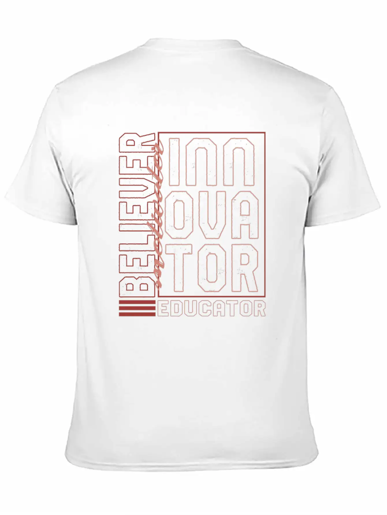 Motivator Shirt, Believer Motivator Innovator Stylish Everyday T-Shirt – Unisex Basic Cotton Tee
