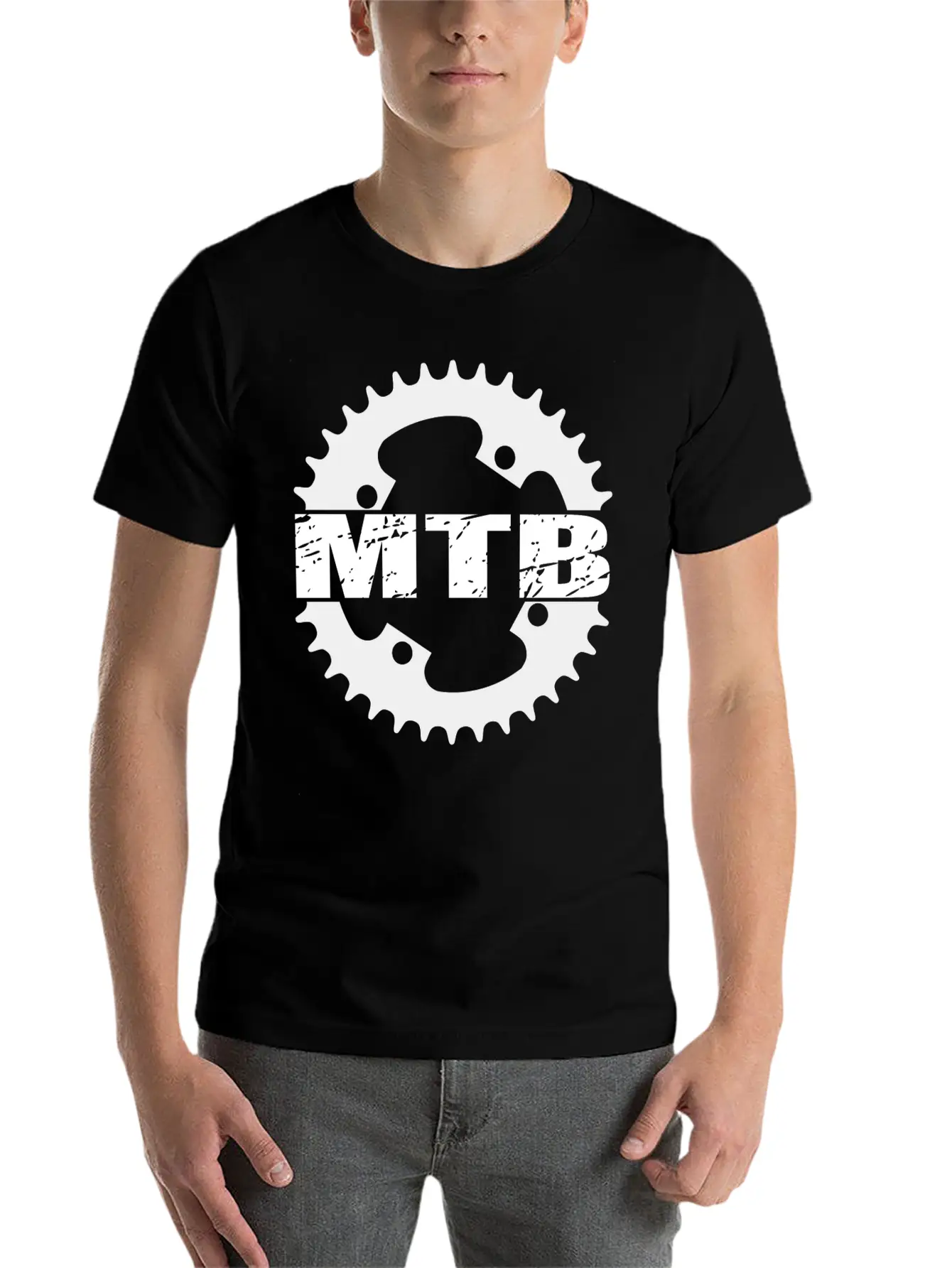 Mountain Bike MTB Downhill Bicycle Biker Gift Idea Stylish Everyday T-Shirt – Unisex Basic Cotton Tee