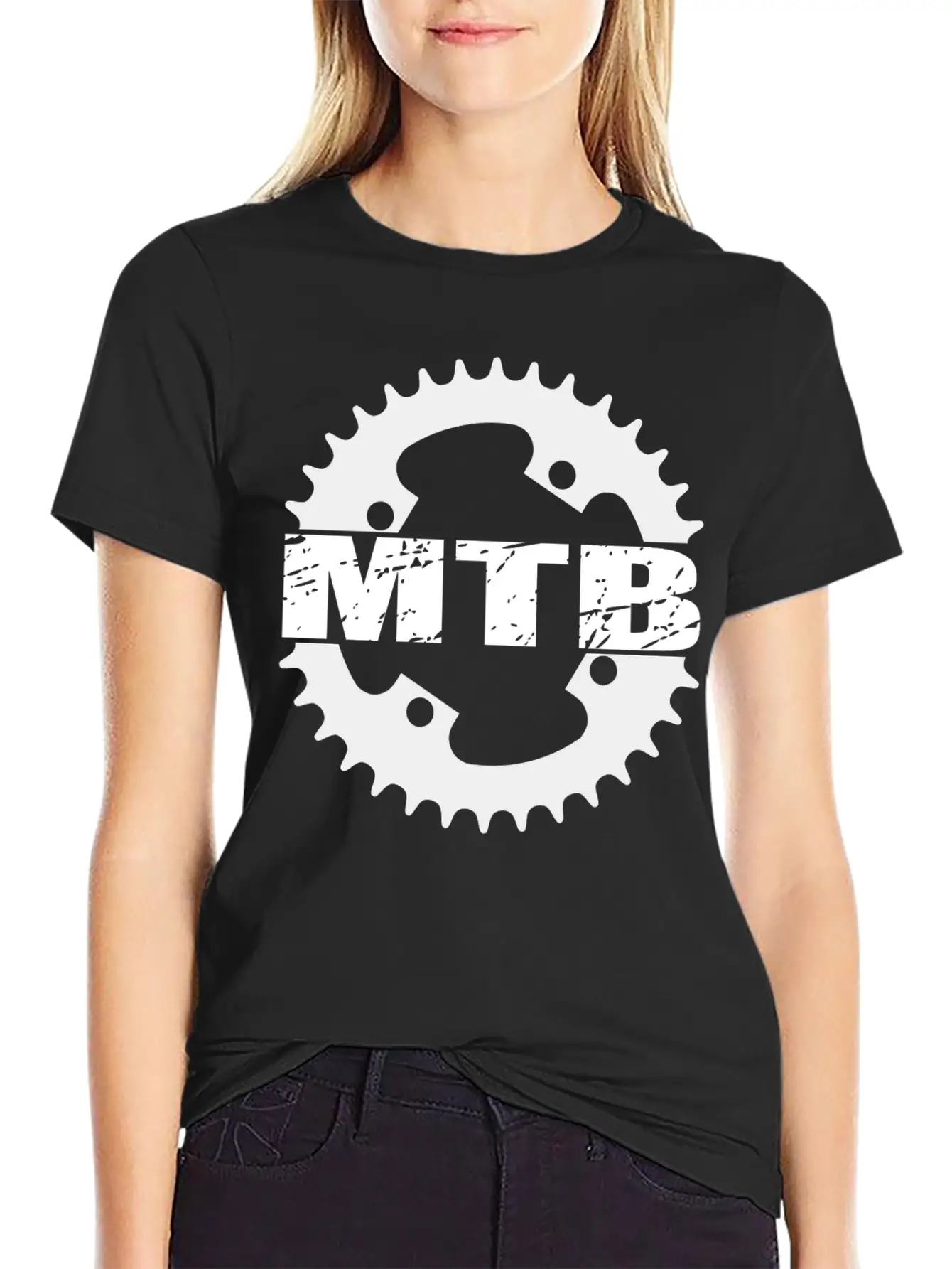 Mountain Bike MTB Downhill Bicycle Biker Gift Idea Stylish Everyday T-Shirt – Unisex Basic Cotton Tee