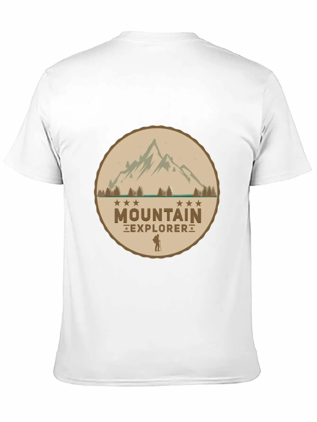 Mountain Explorer Symbol Gift Idea Hiker Hiking Stylish Everyday T-Shirt – Unisex Basic Cotton Tee
