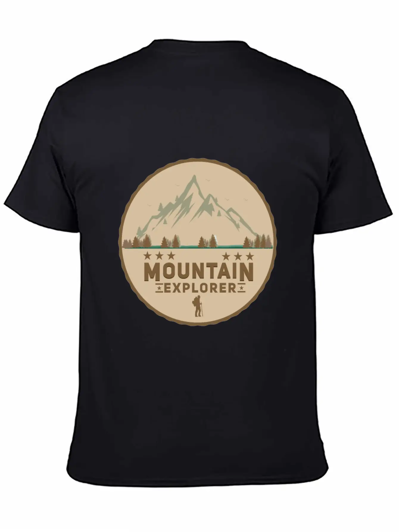 Mountain Explorer Symbol Gift Idea Hiker Hiking Stylish Everyday T-Shirt – Unisex Basic Cotton Tee