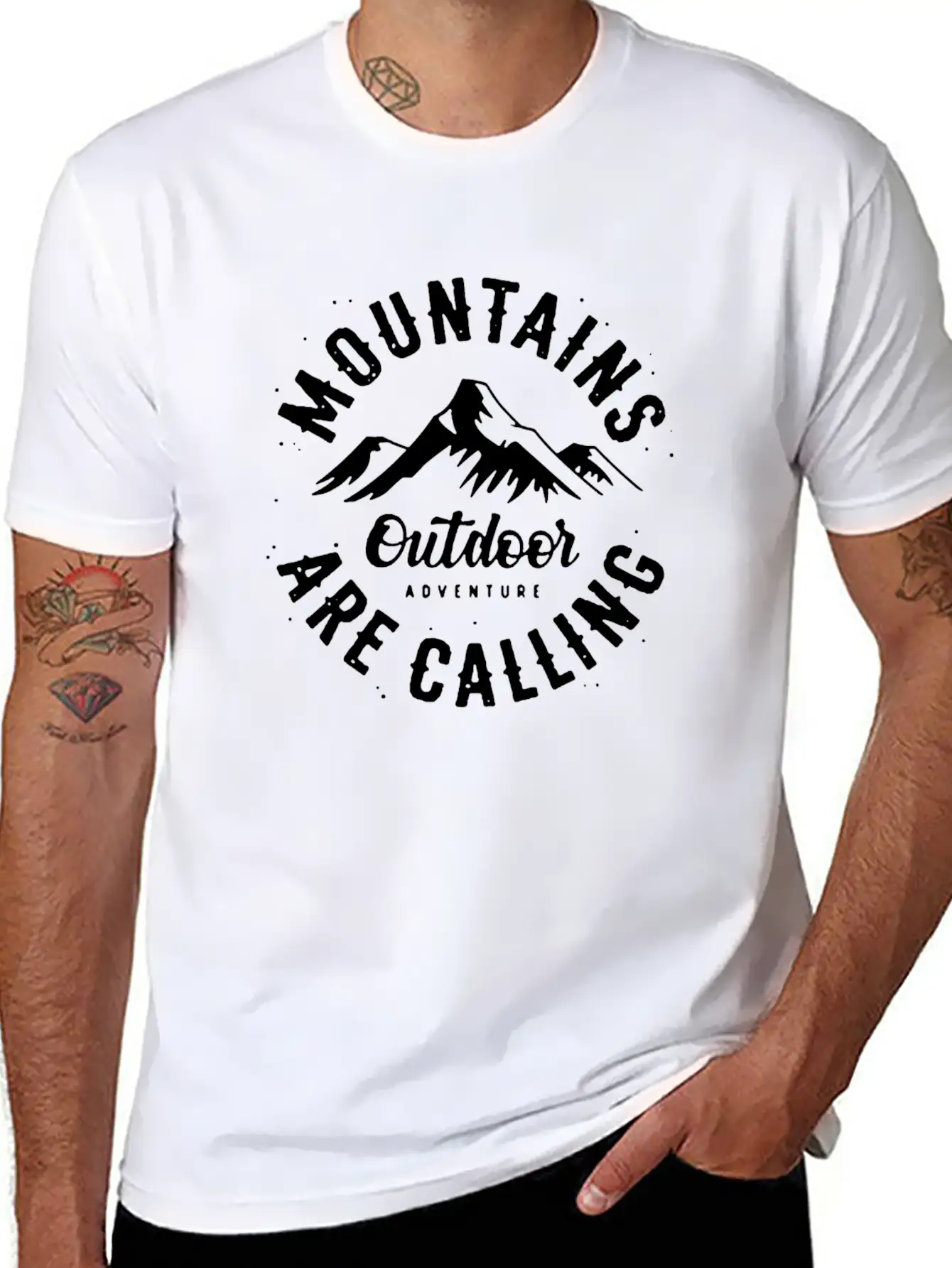 Mountains Are Calling Classic Cotton Tee – Unisex Comfort For Any Season