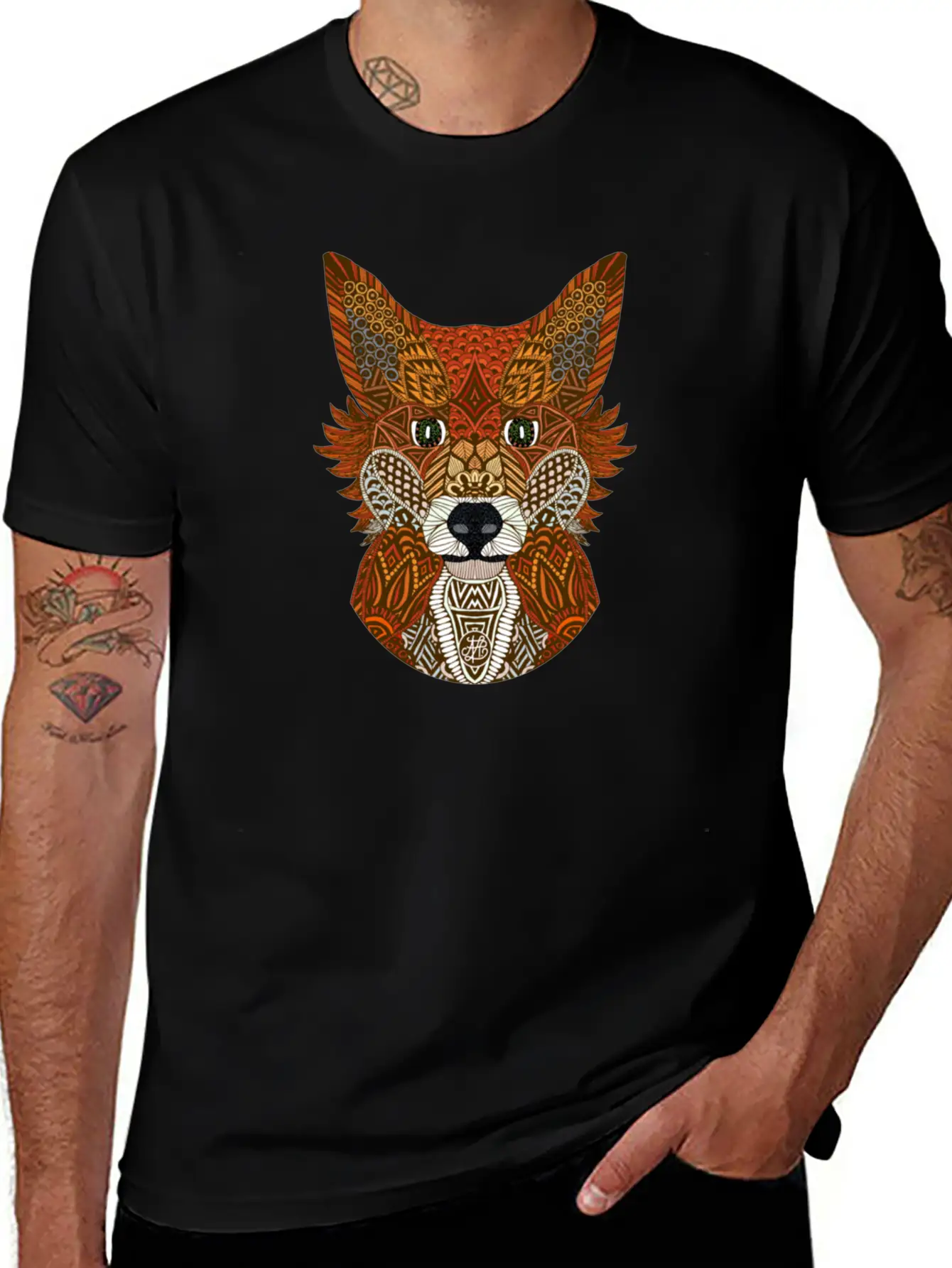 Mr Fox, Colorful Fox Basic Graphic T-Shirt – Daily Comfort In Soft Cotton