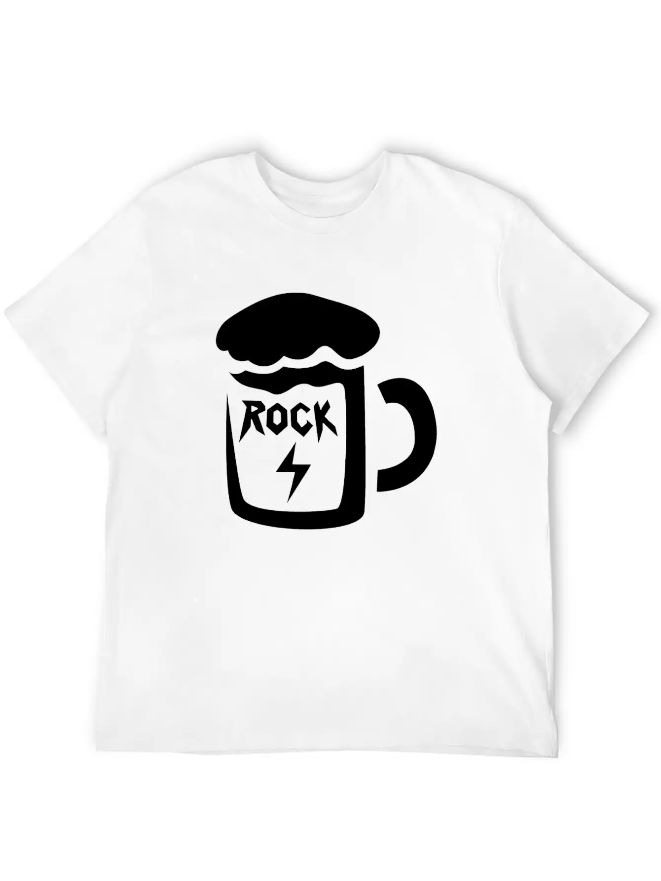 Mug With Rock Lettering Basic Graphic T-Shirt – Daily Comfort In Soft Cotton