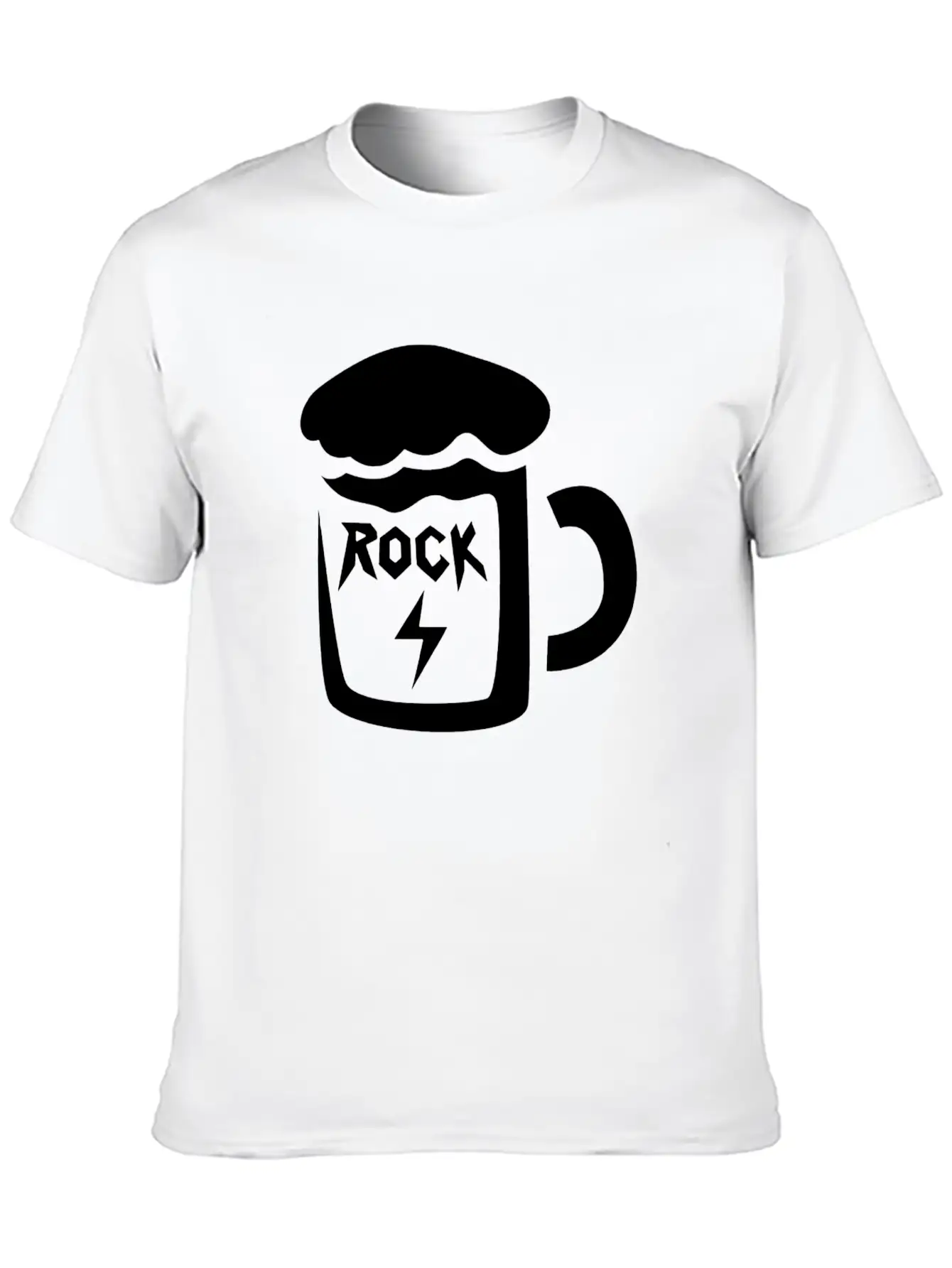 Mug With Rock Lettering Basic Graphic T-Shirt – Daily Comfort In Soft Cotton