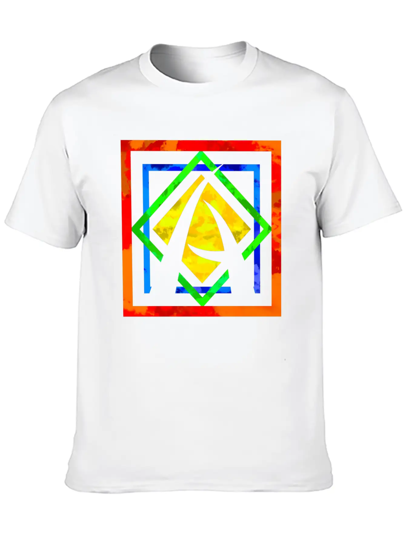 MULTICOLOUR CLOUDS PATERN Stylish Everyday T-Shirt – Unisex Basic Cotton Tee