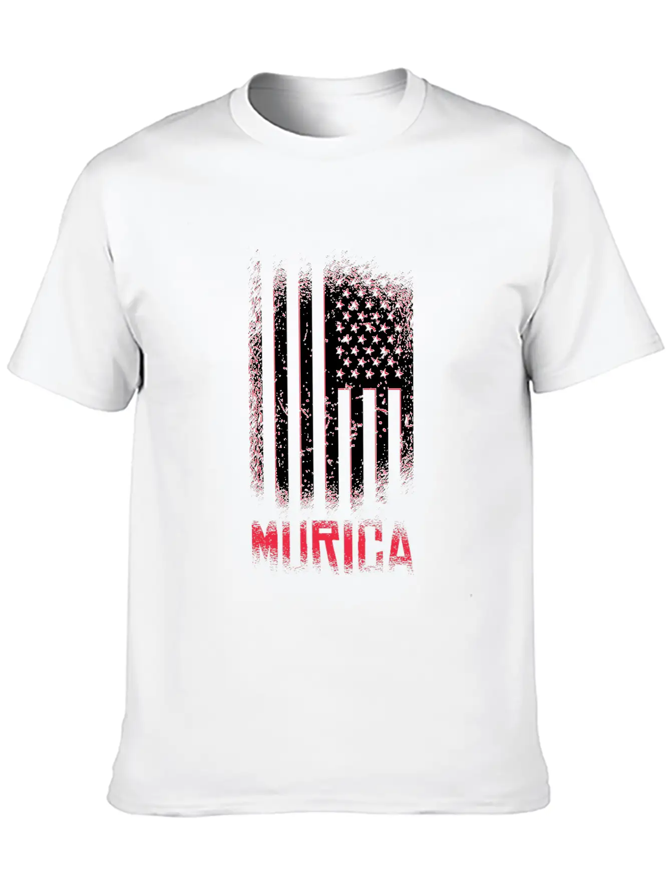 Murica American Flag Stylish Everyday T-Shirt – Unisex Basic Cotton Tee