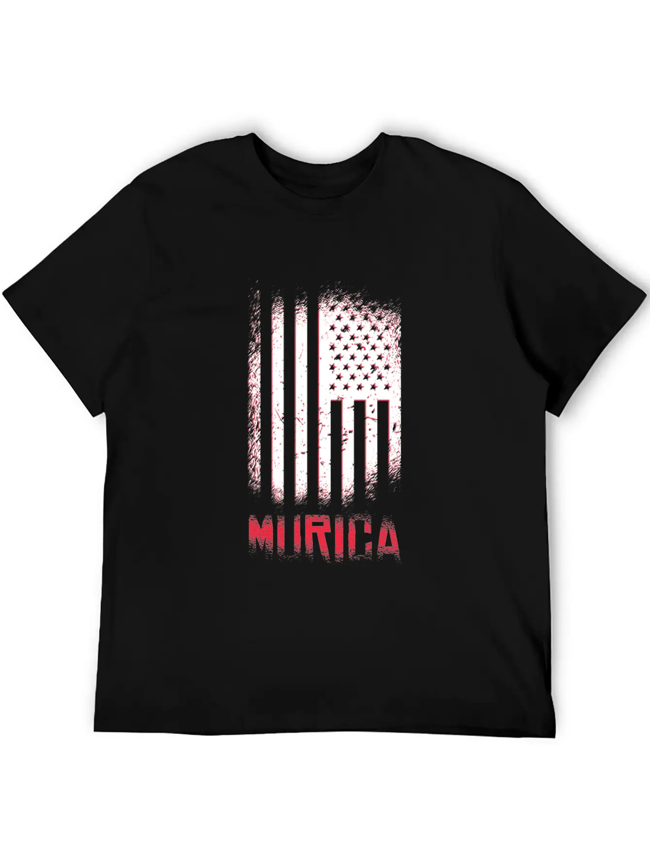 Murica American Flag Stylish Everyday T-Shirt – Unisex Basic Cotton Tee