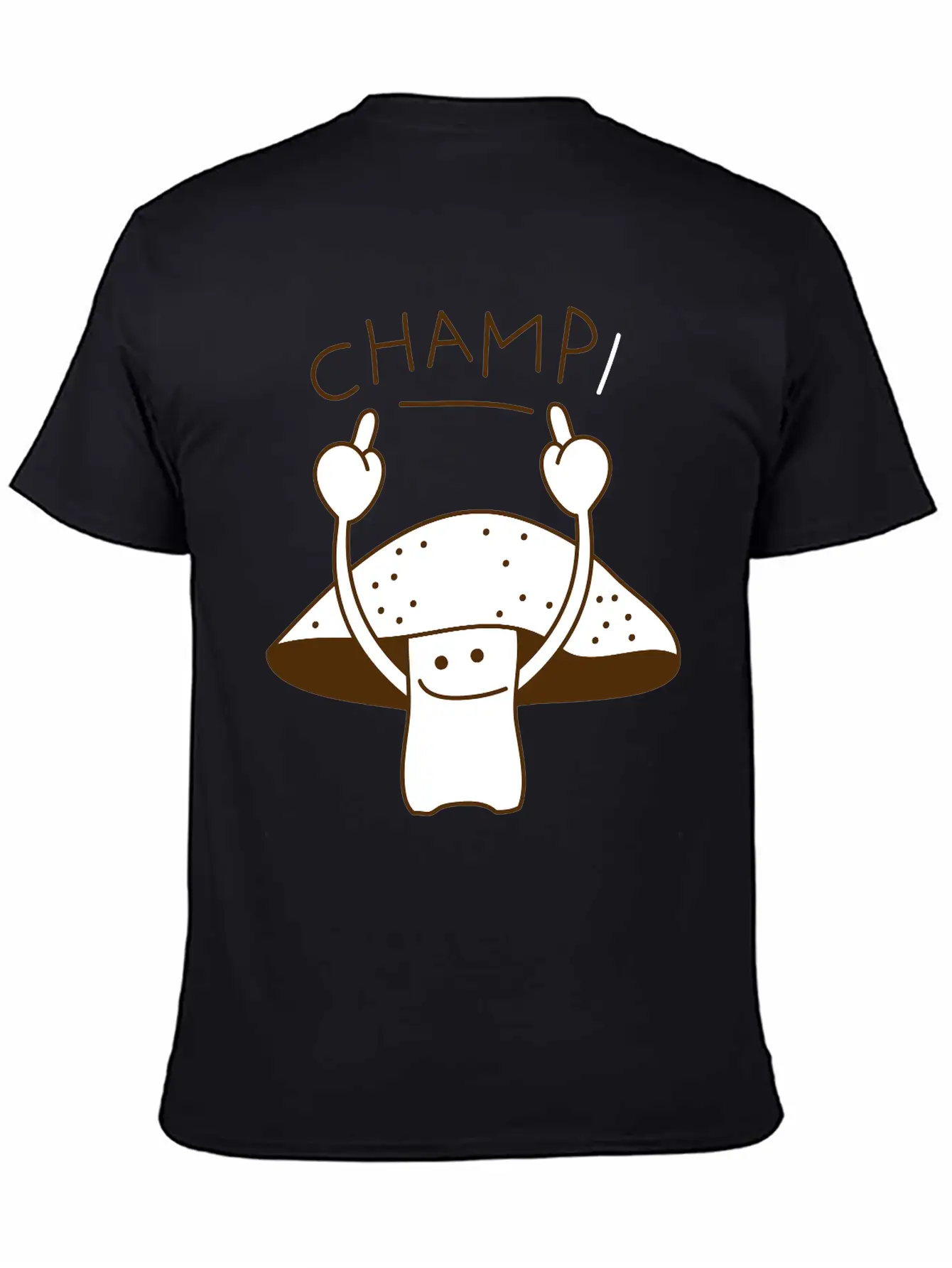 Mushroom As Champion Relaxed Everyday Tee – Lightweight And Durable Cotton