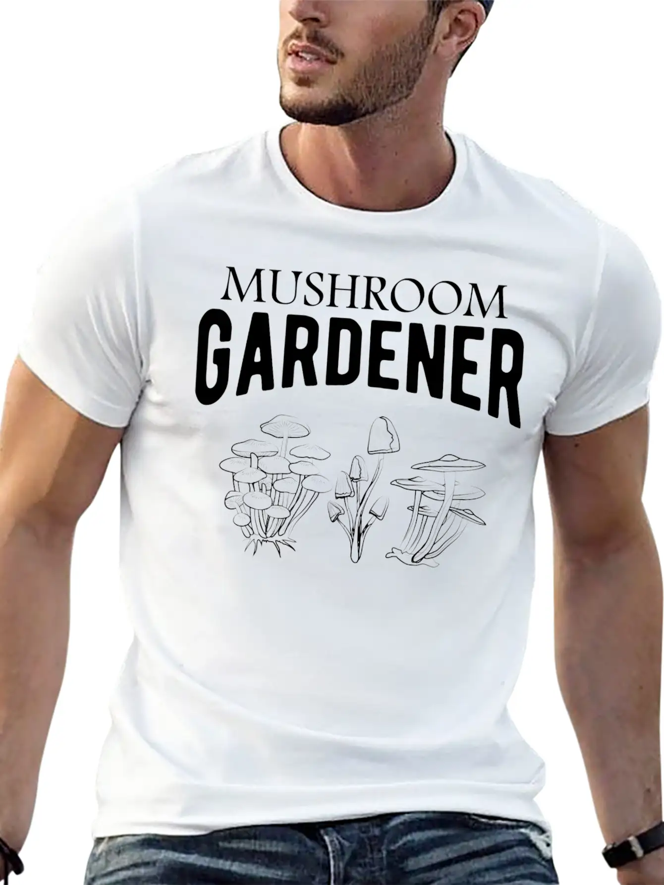 Mushroom Gardener Stylish Everyday T-Shirt – Unisex Basic Cotton Tee