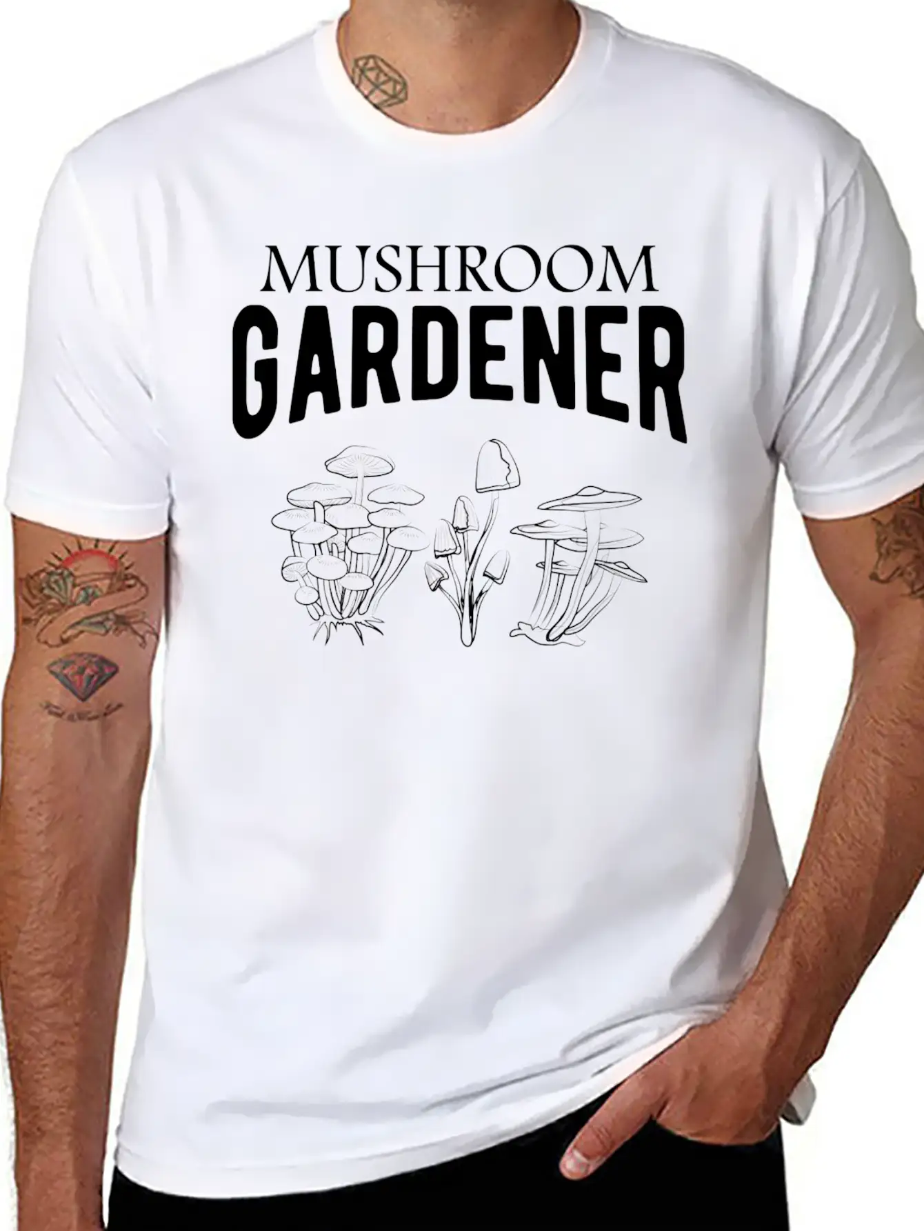 Mushroom Gardener Stylish Everyday T-Shirt – Unisex Basic Cotton Tee