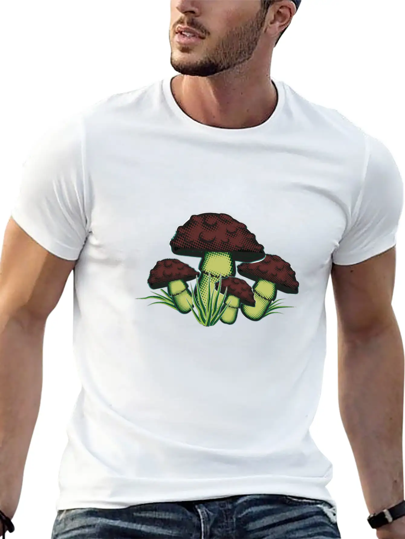 Mushrooms Stylish Everyday T-Shirt – Unisex Basic Cotton Tee