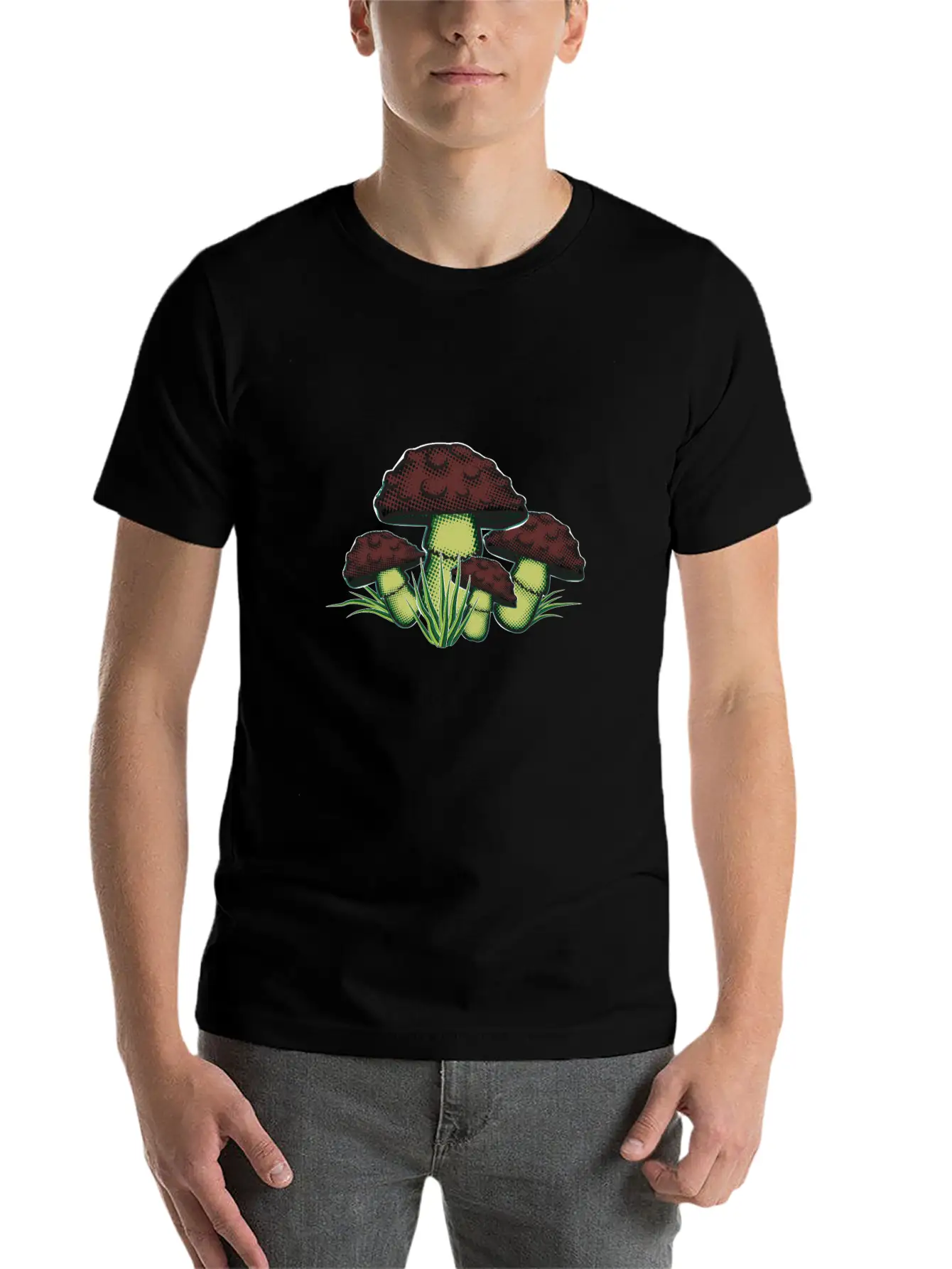 Mushrooms Stylish Everyday T-Shirt – Unisex Basic Cotton Tee