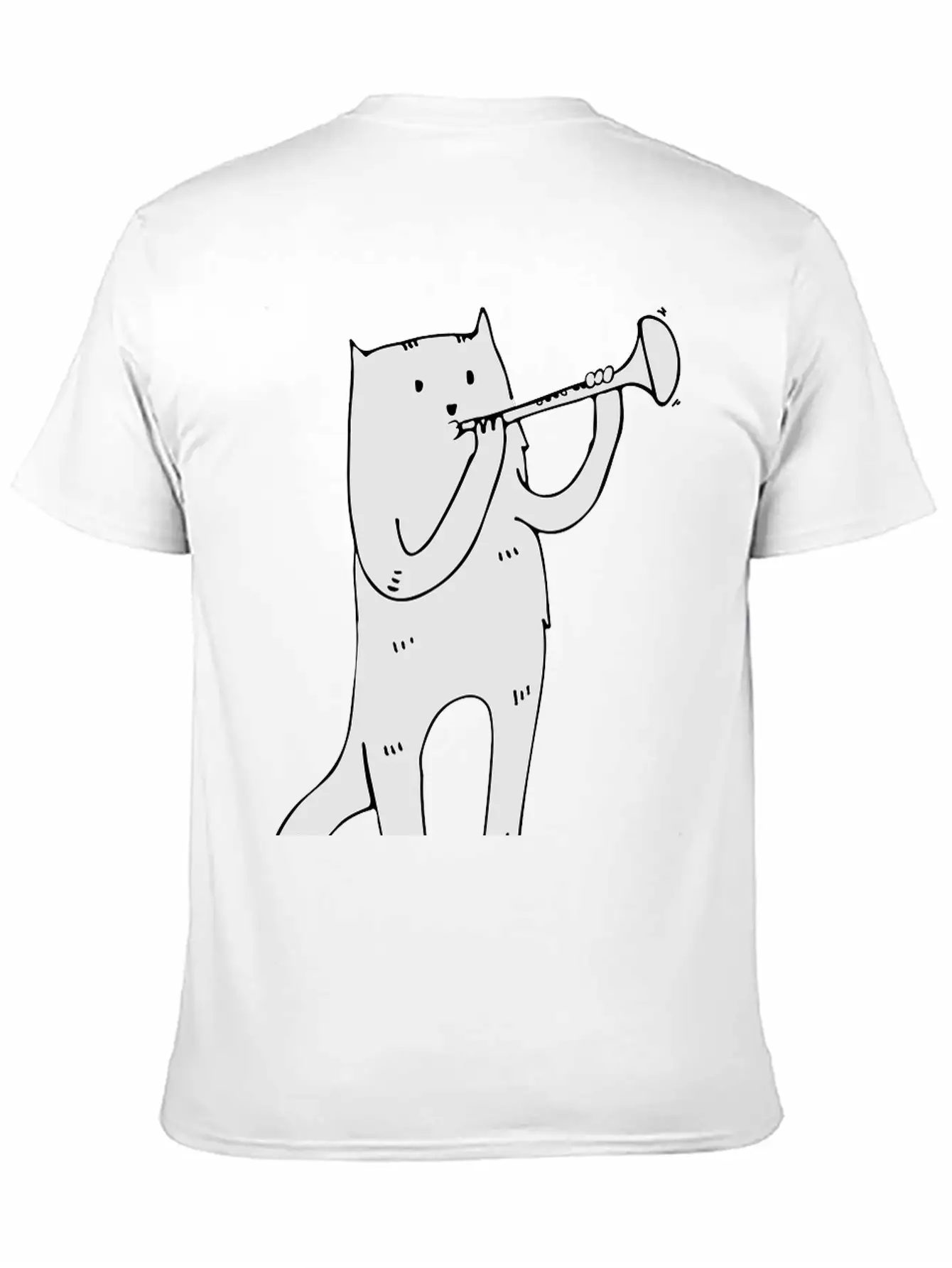 Music Cat Lightweight Cotton T-Shirt – Daily Comfort Graphic Shirt