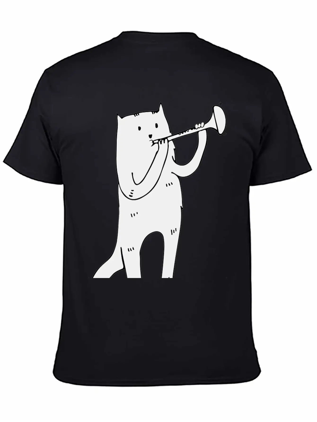 Music Cat Lightweight Cotton T-Shirt – Daily Comfort Graphic Shirt