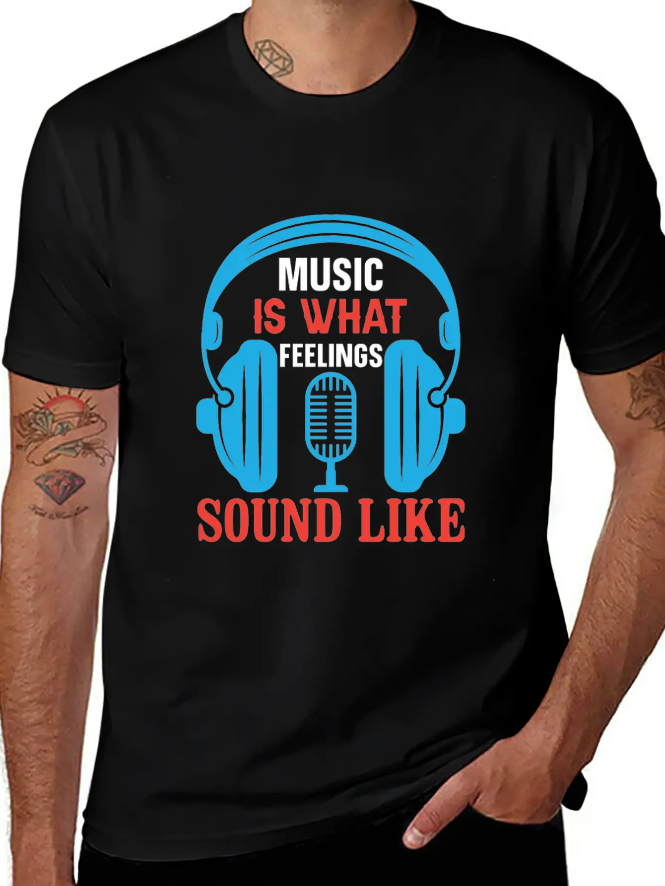 Music Is Feelings Classic Cotton Tee – Unisex Comfort For Any Season