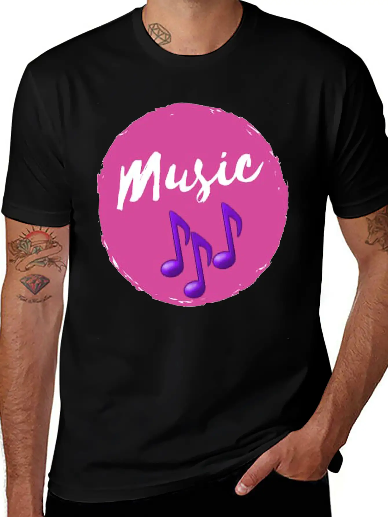 Music Lovers Lightweight Cotton T-Shirt – Daily Comfort Graphic Shirt