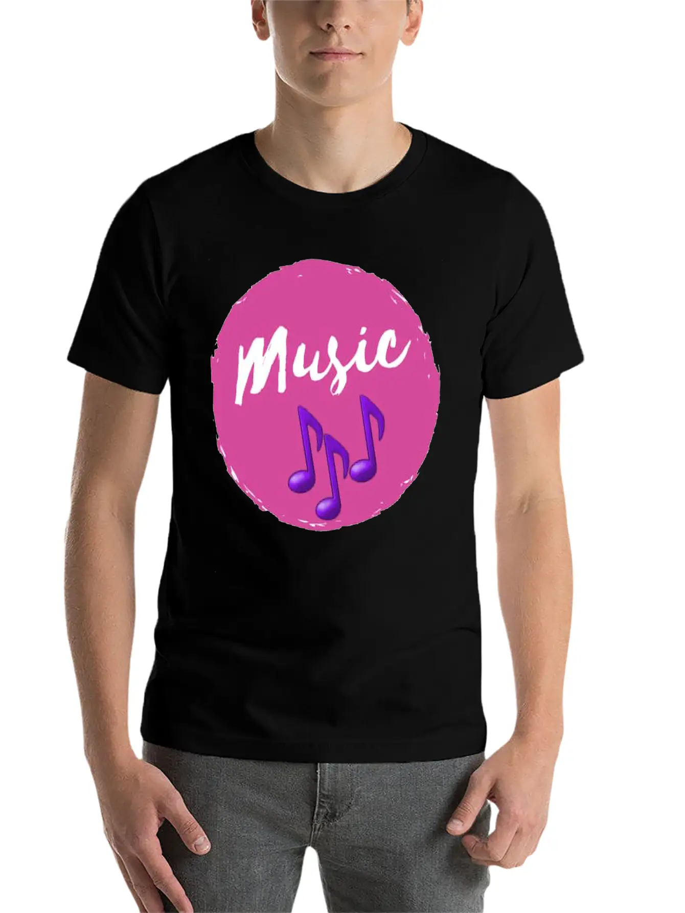 Music Lovers Lightweight Cotton T-Shirt – Daily Comfort Graphic Shirt