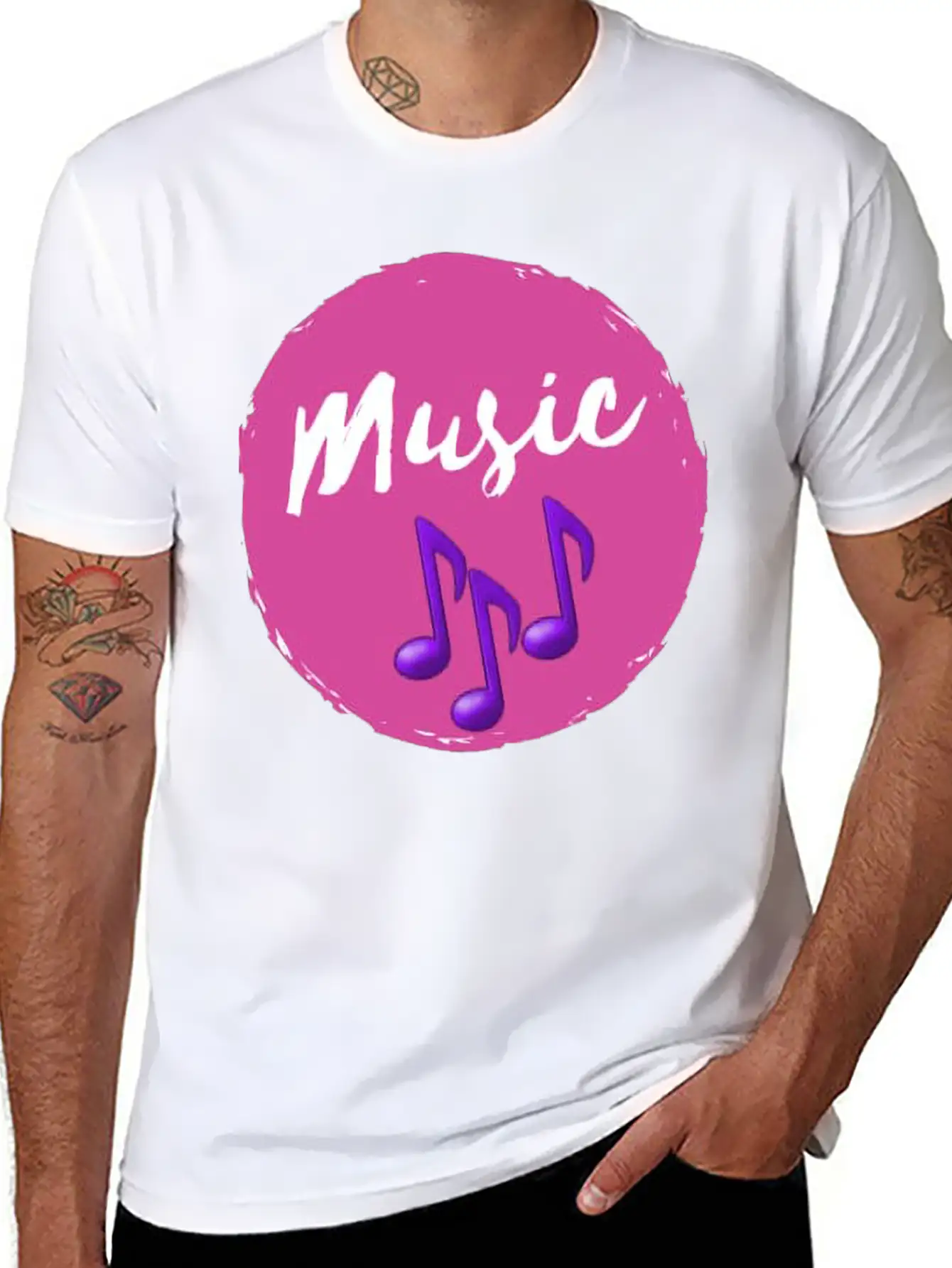 Music Lovers Lightweight Cotton T-Shirt – Daily Comfort Graphic Shirt