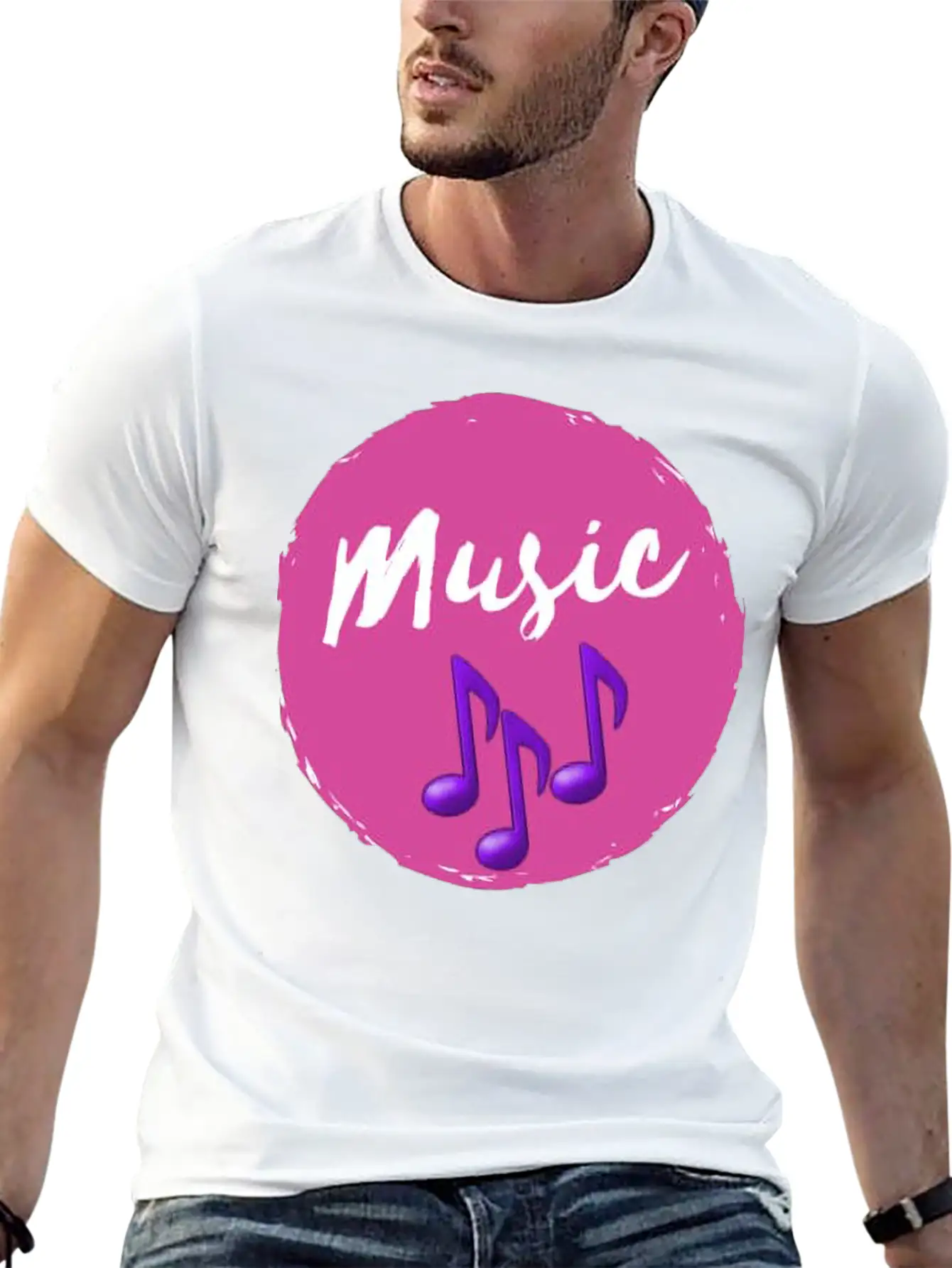 Music Lovers Lightweight Cotton T-Shirt – Daily Comfort Graphic Shirt
