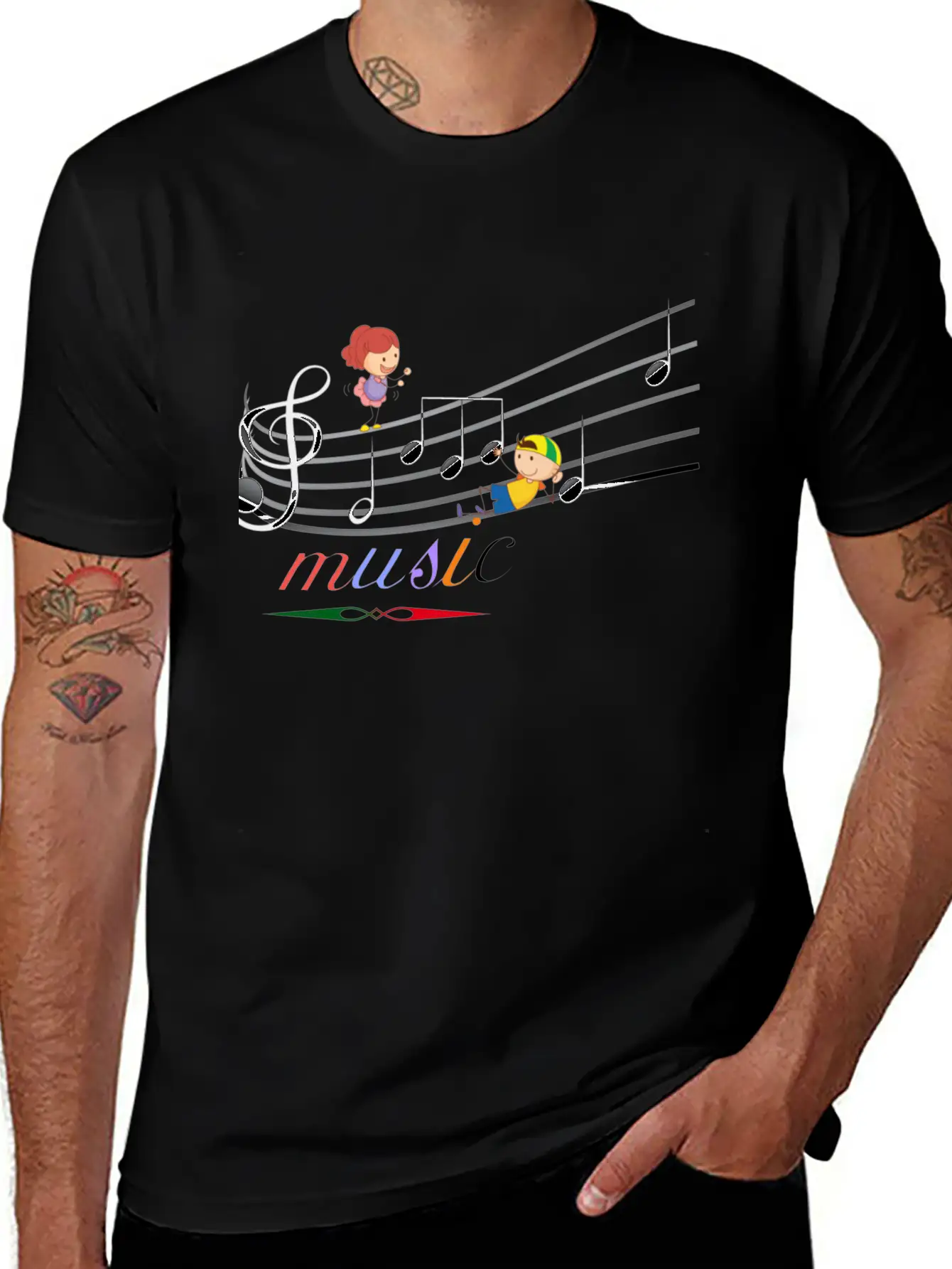 Music Relaxed Everyday Tee – Lightweight And Durable Cotton