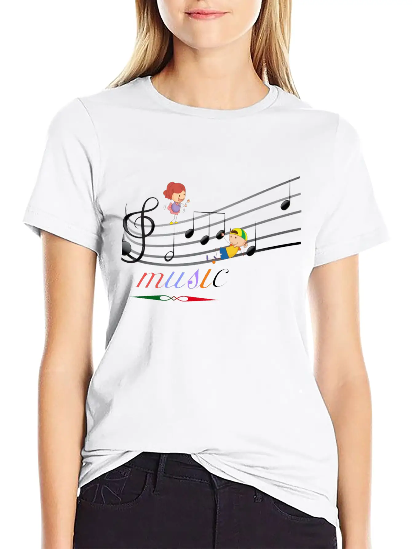 Music Relaxed Everyday Tee – Lightweight And Durable Cotton