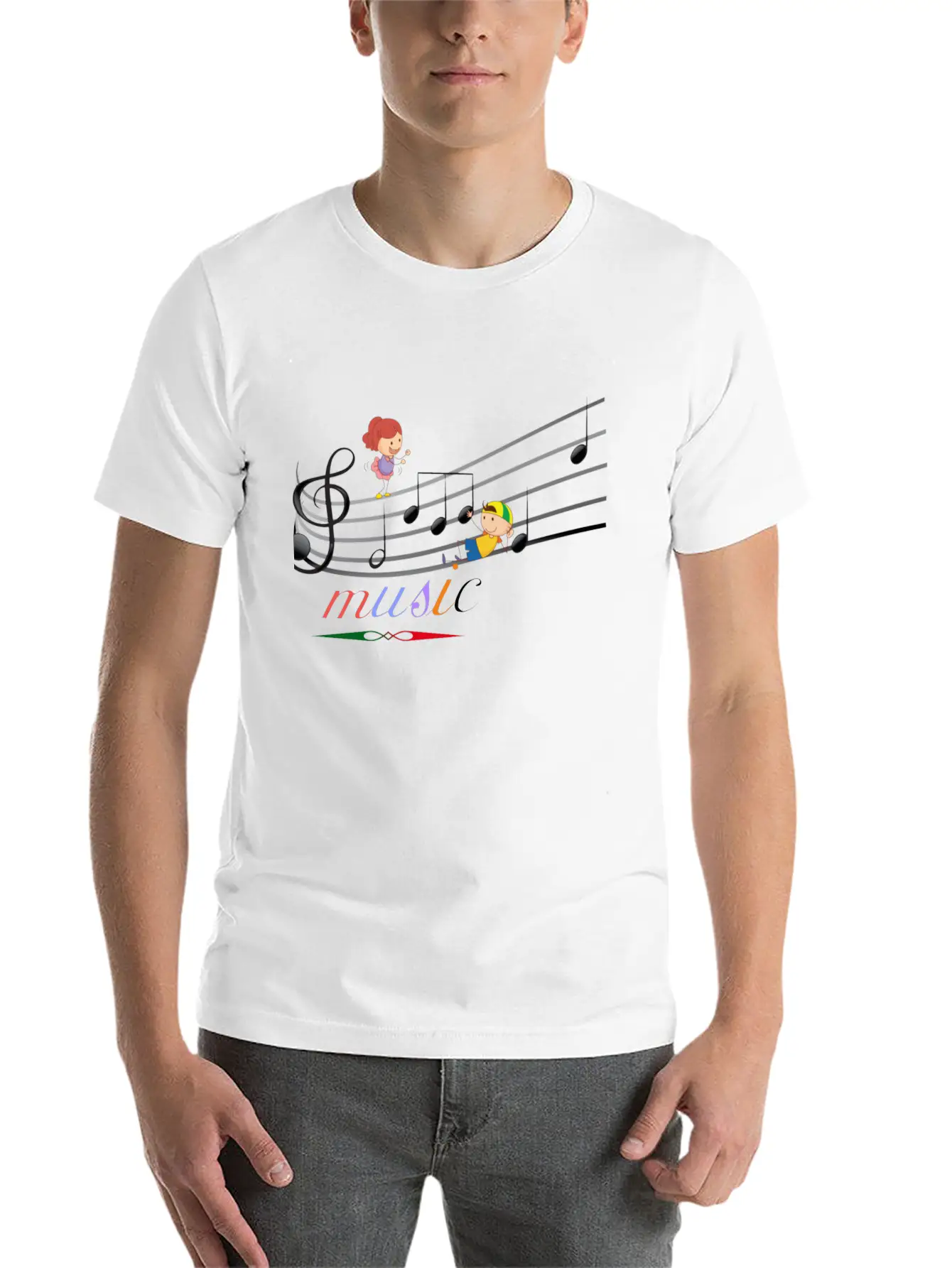 Music Relaxed Everyday Tee – Lightweight And Durable Cotton