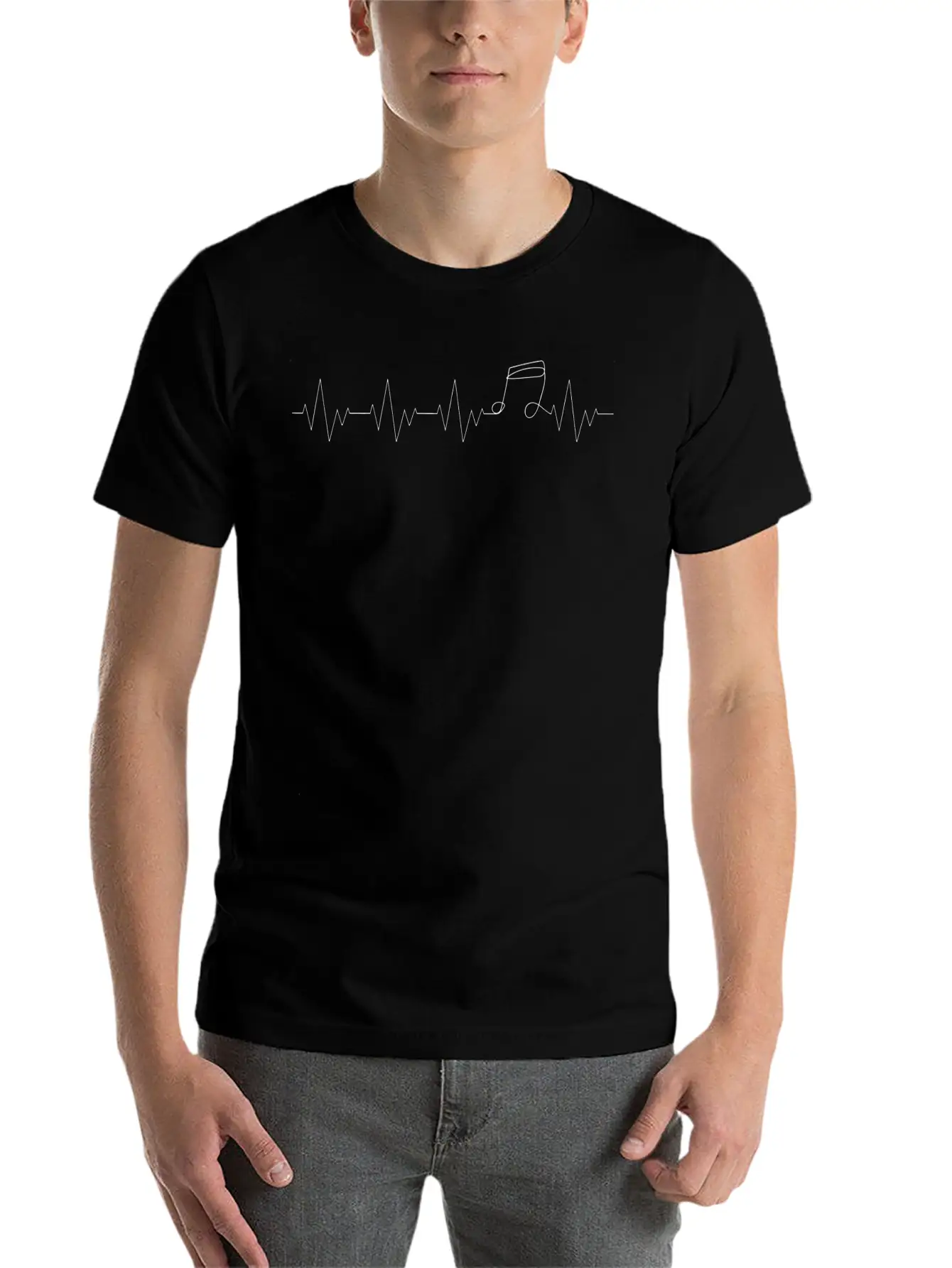 Music Rhythm Of Life Stylish Everyday T-Shirt – Unisex Basic Cotton Tee